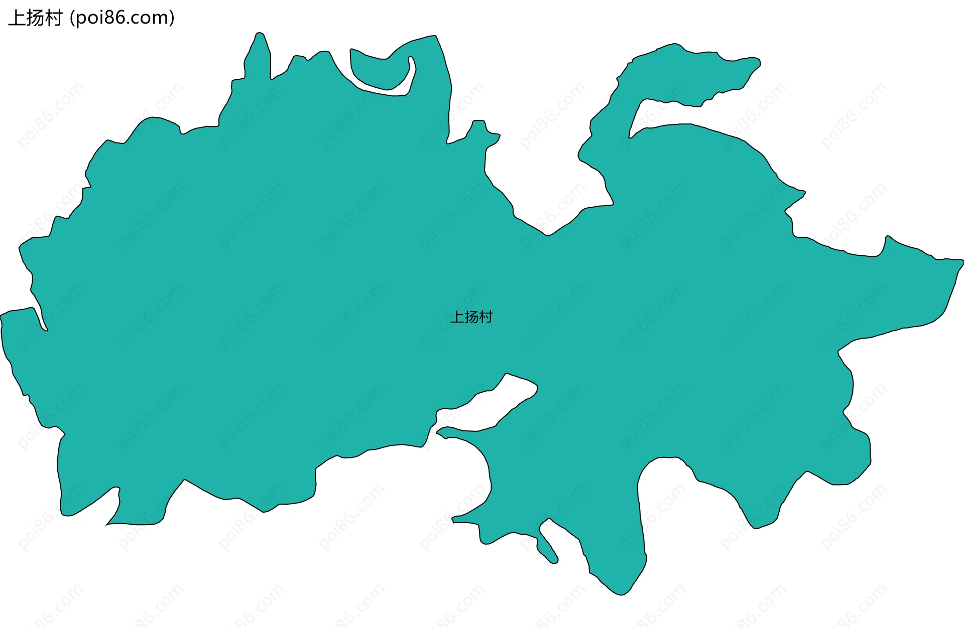 上扬村边界地图