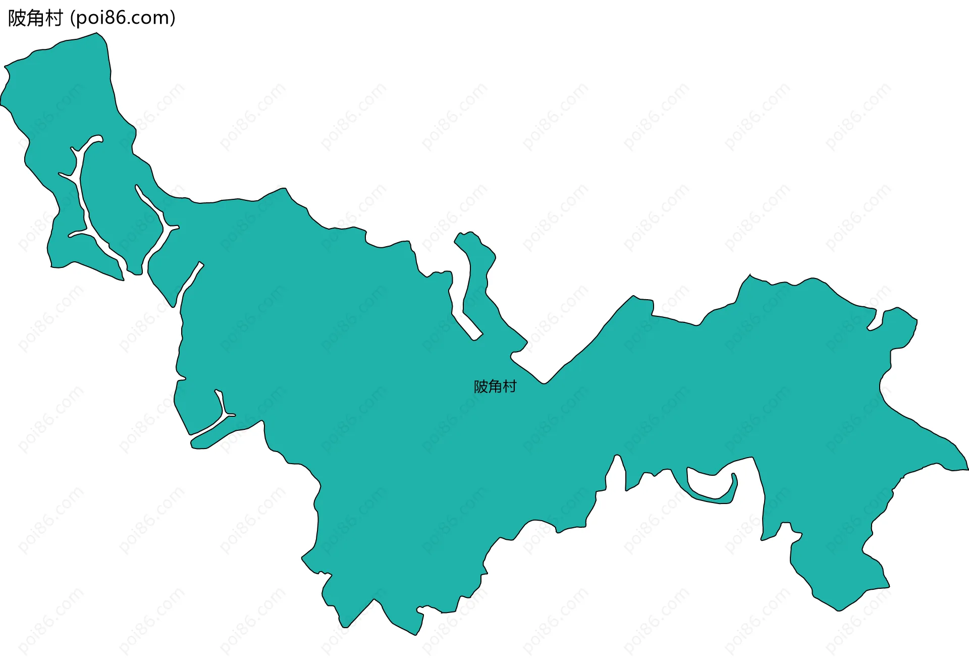 陂角村边界地图