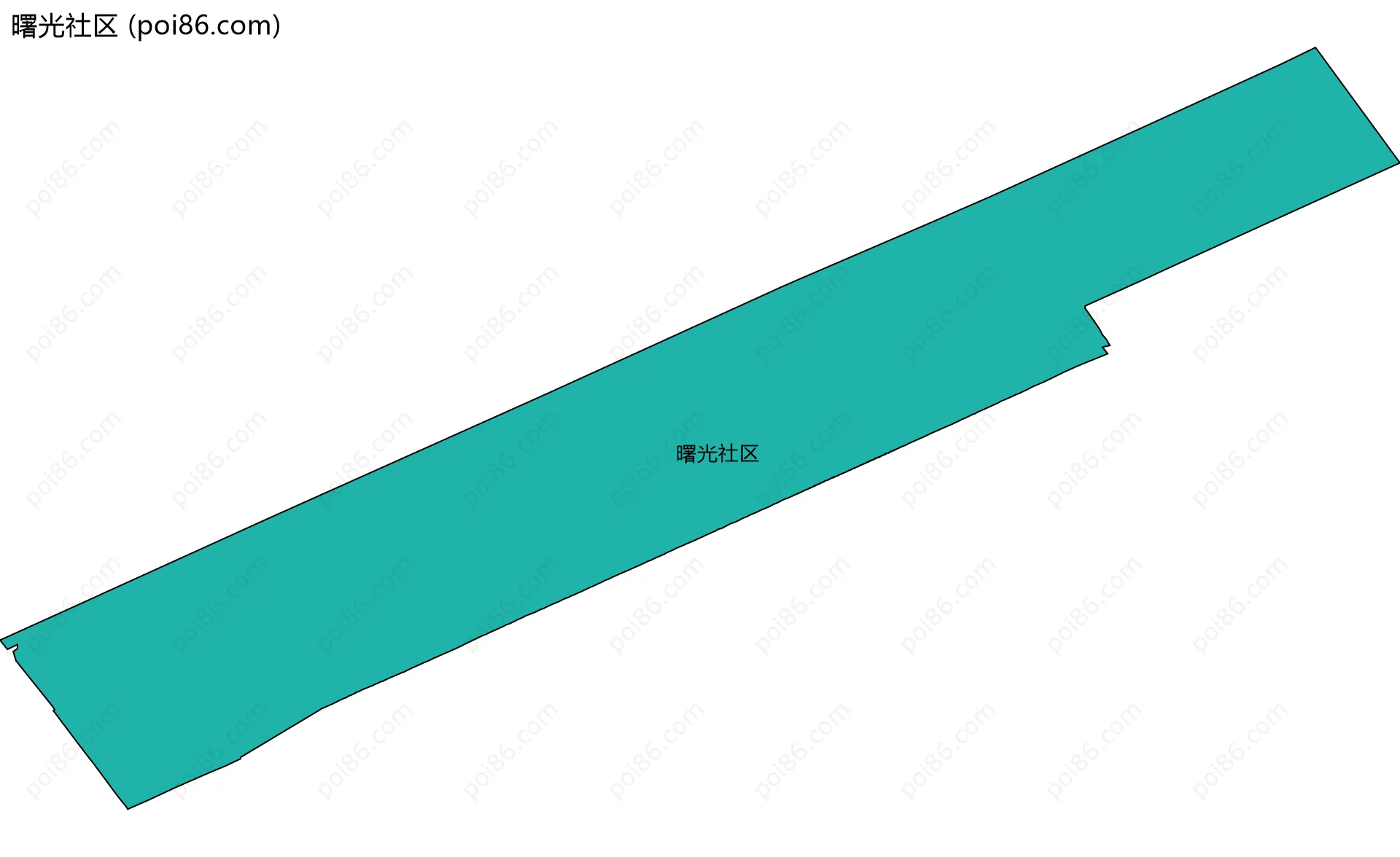 曙光社区边界地图