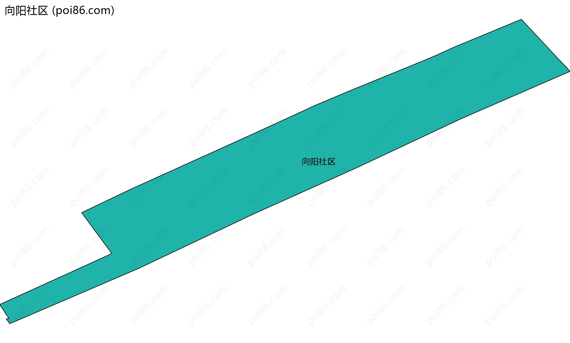 向阳社区边界地图