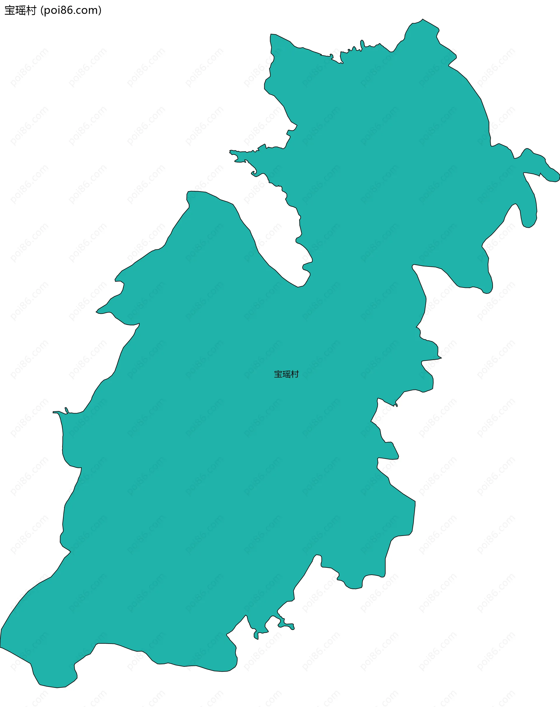 宝瑶村边界地图