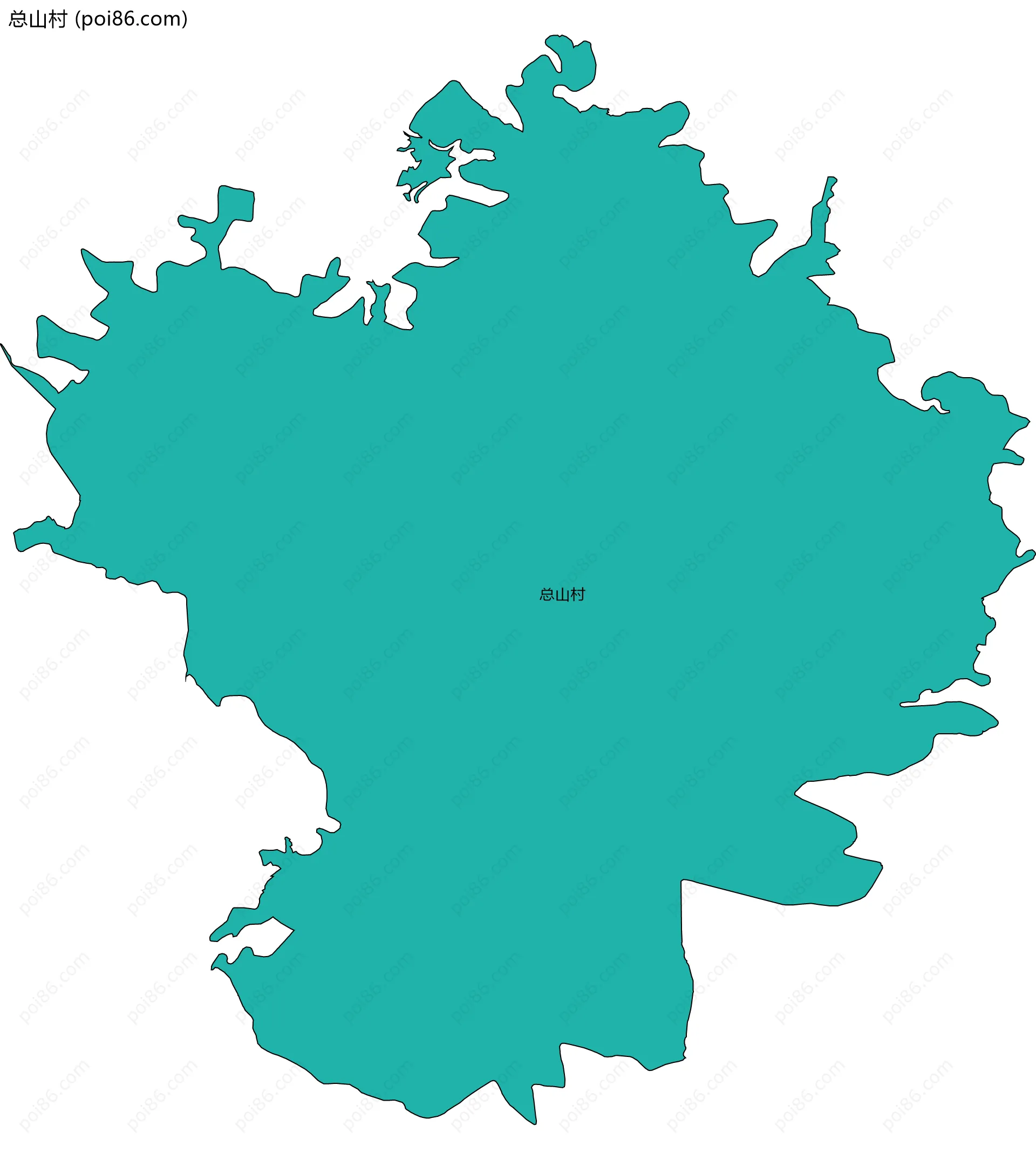 总山村边界地图