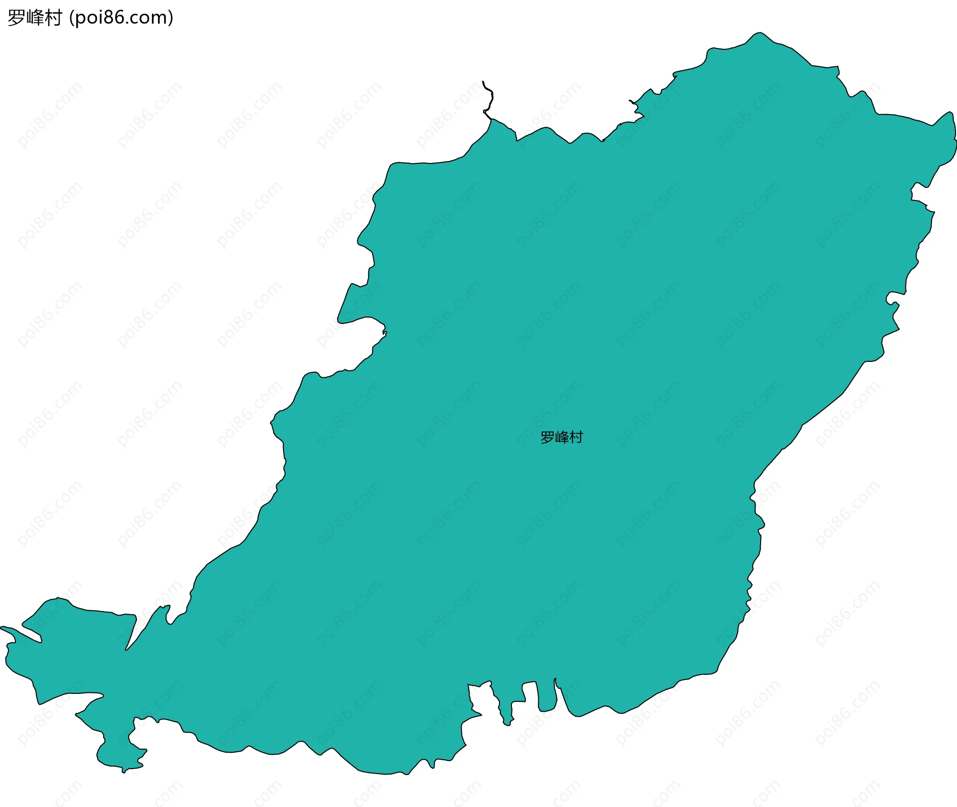 罗峰村边界地图
