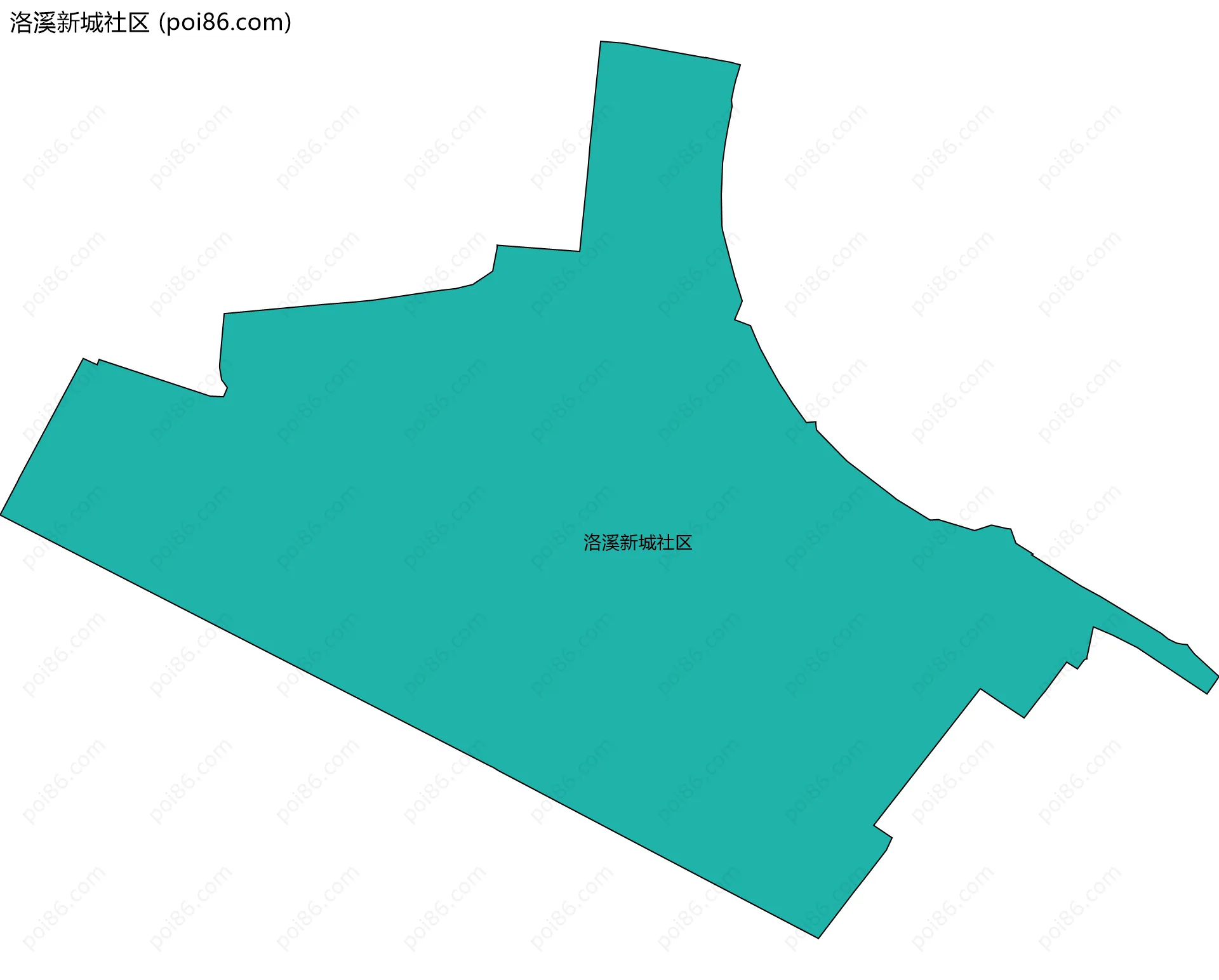 洛溪新城社区边界地图
