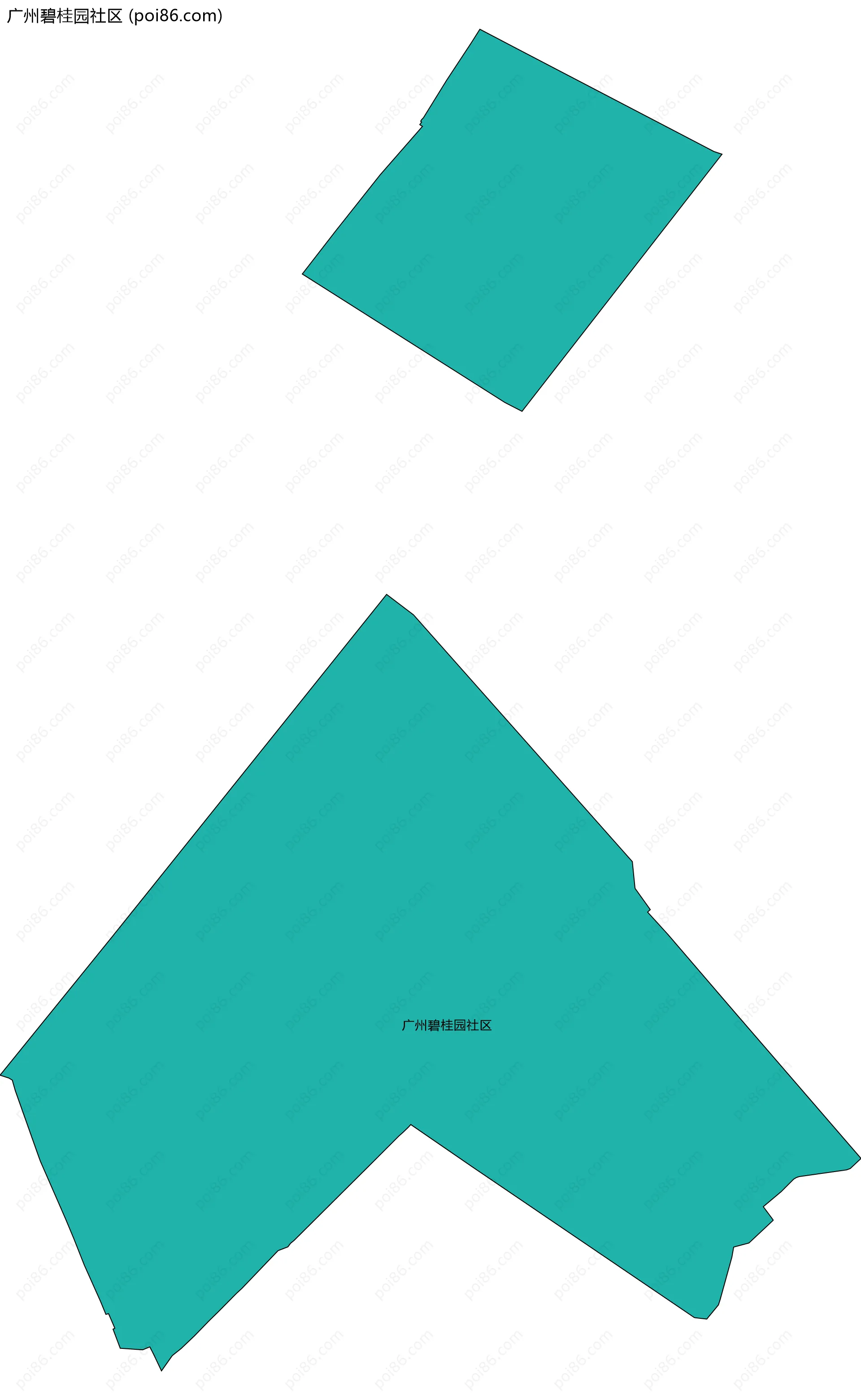 广州碧桂园社区边界地图