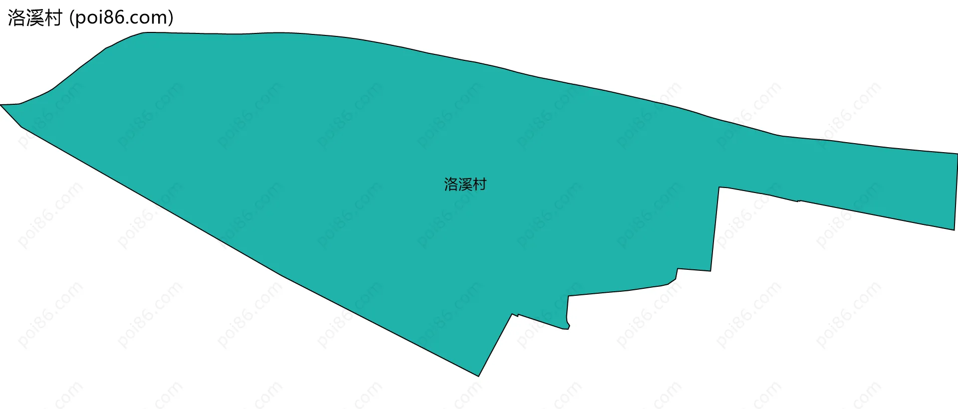 洛溪村边界地图