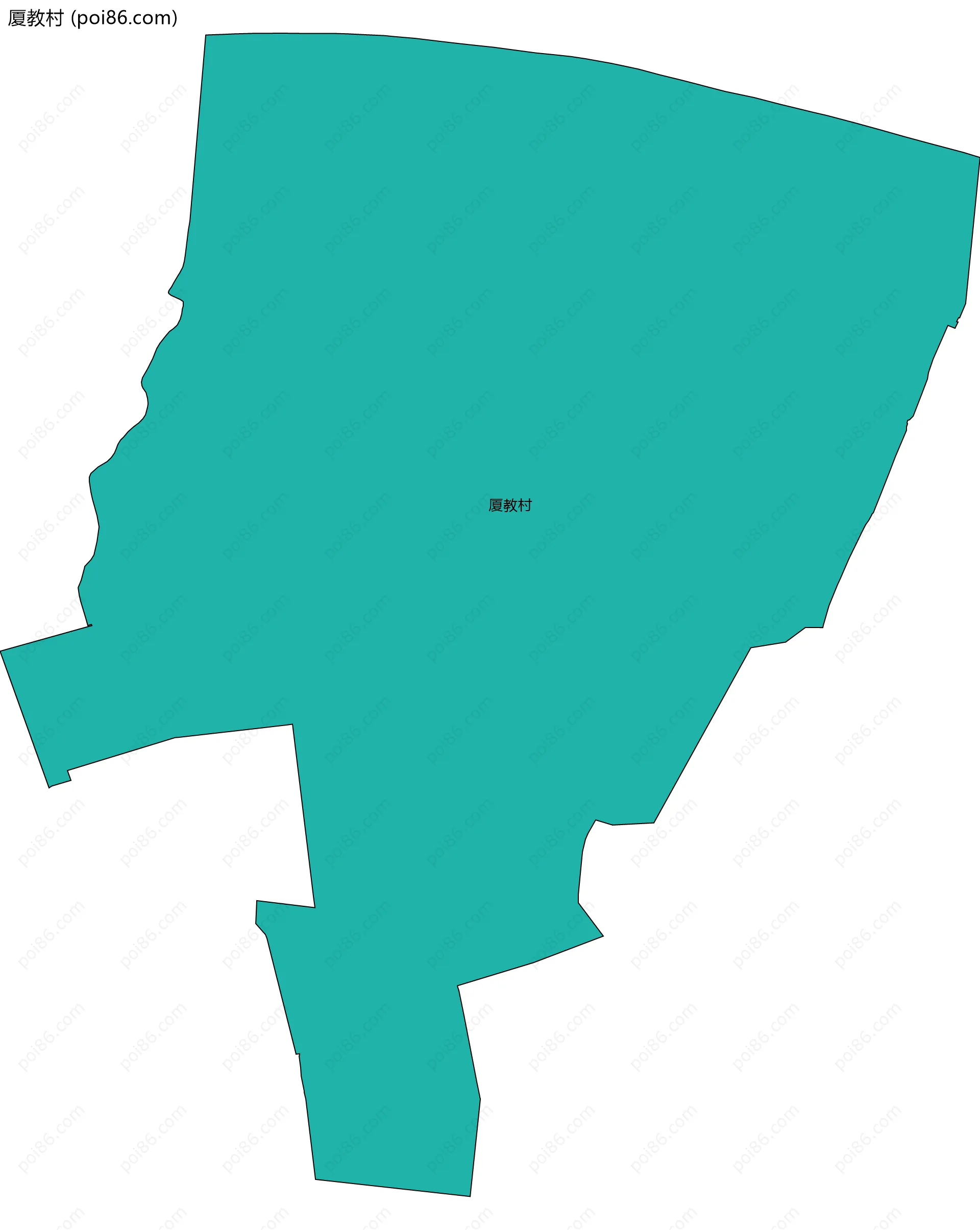 厦教村边界地图