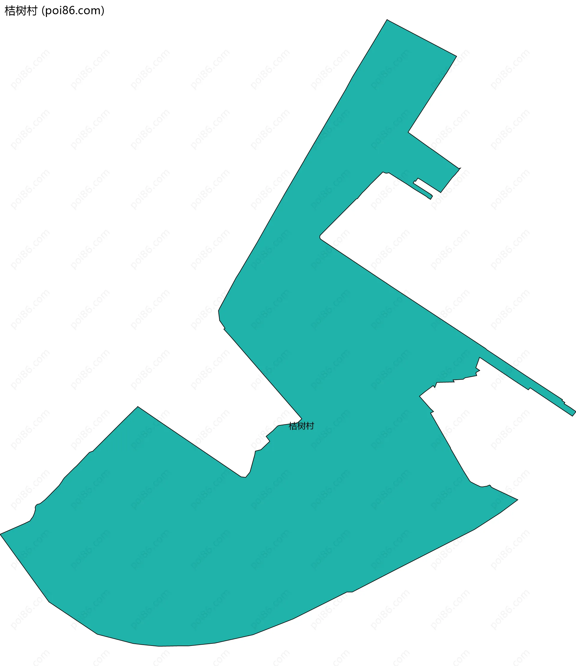 桔树村边界地图