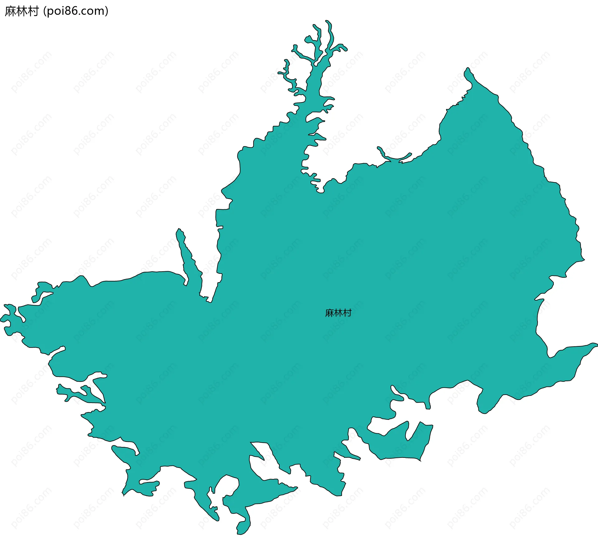 麻林村边界地图