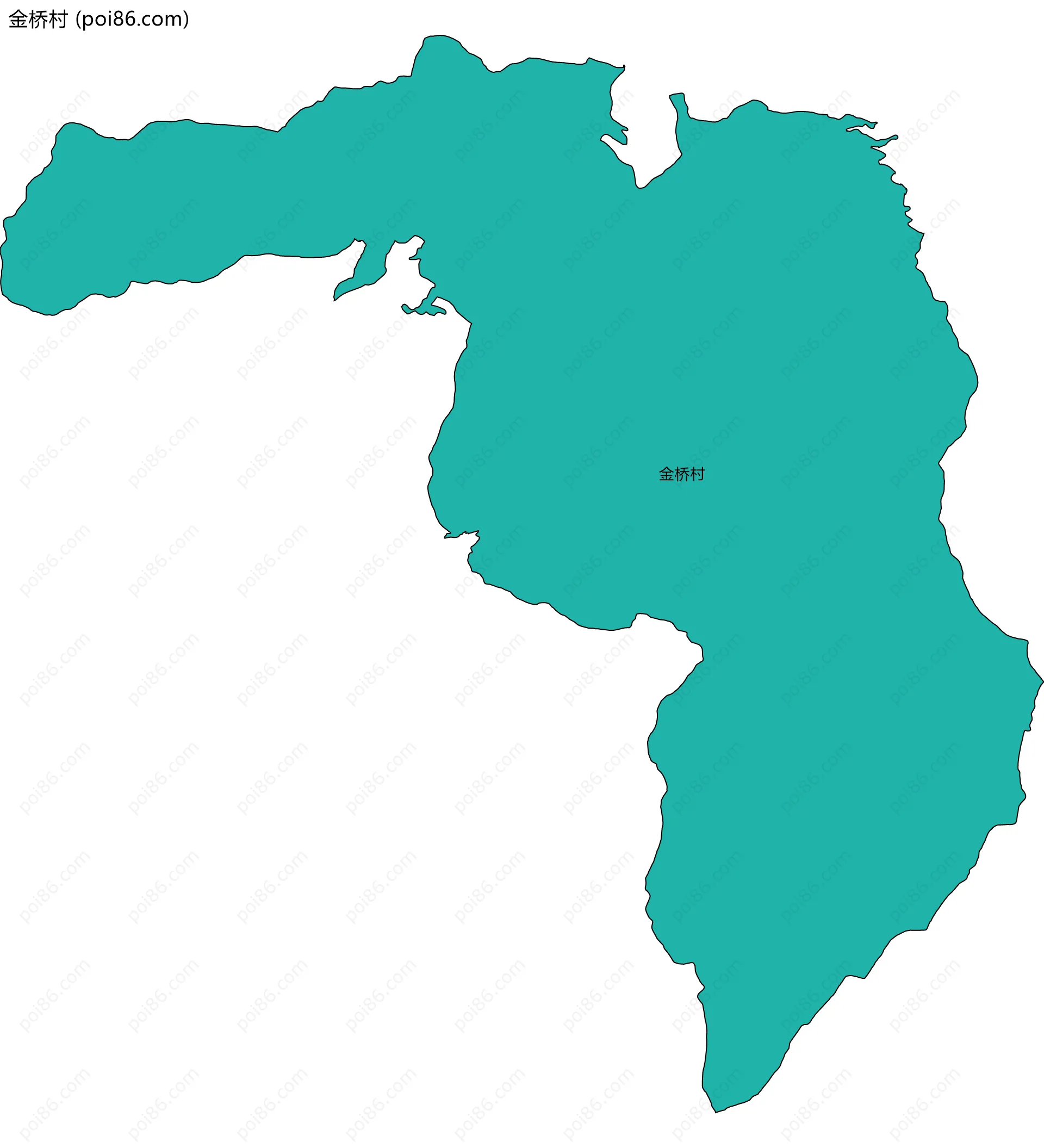 金桥村边界地图