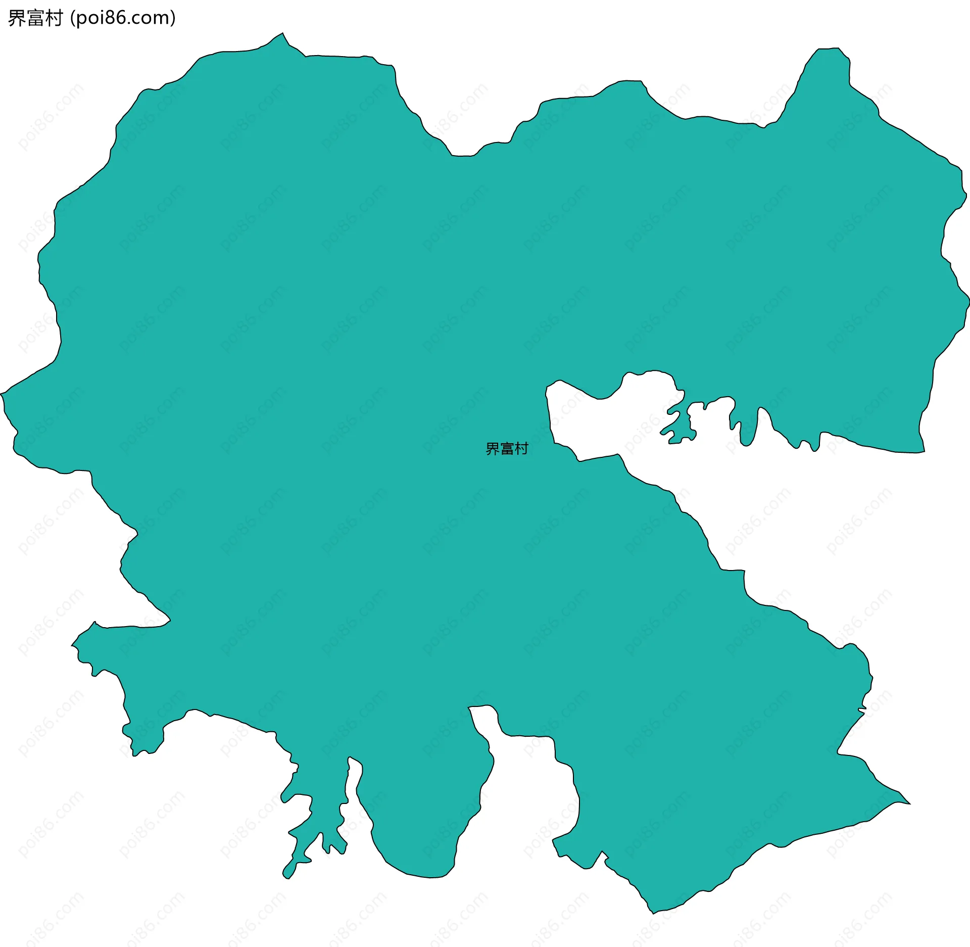 界富村边界地图