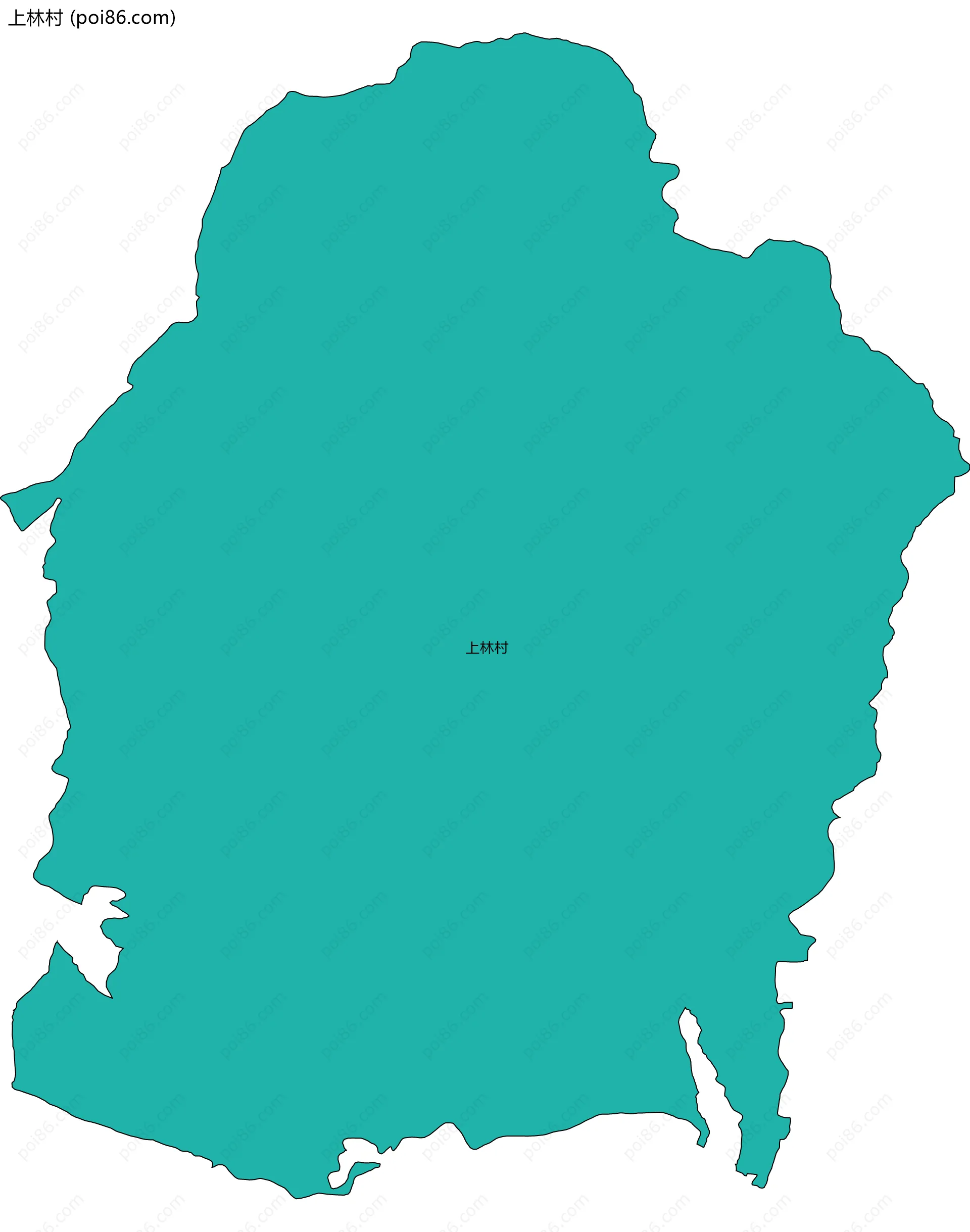 上林村边界地图