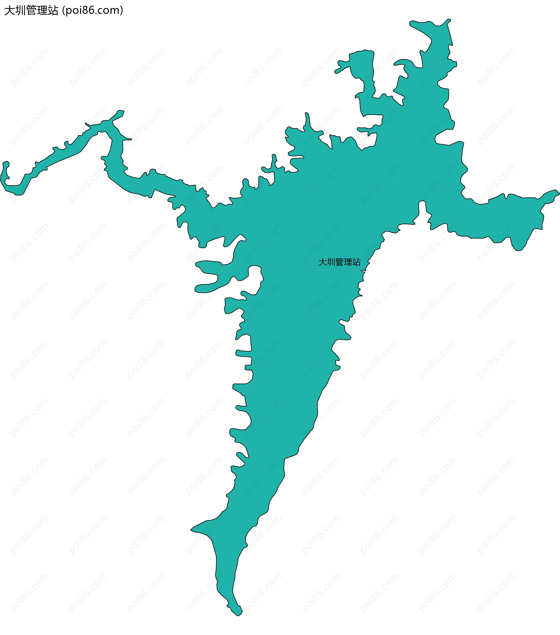 大圳管理站边界地图