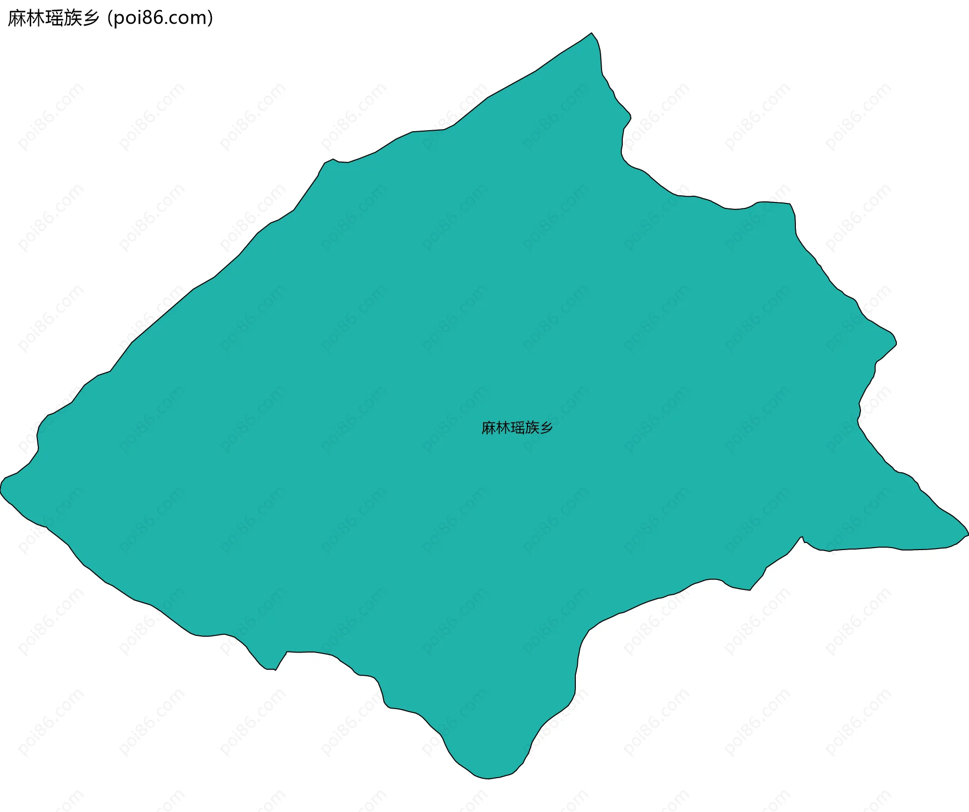 麻林瑶族乡边界地图