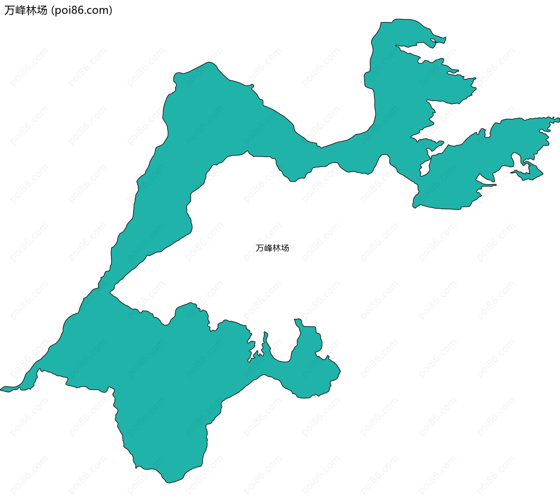 万峰林场边界地图