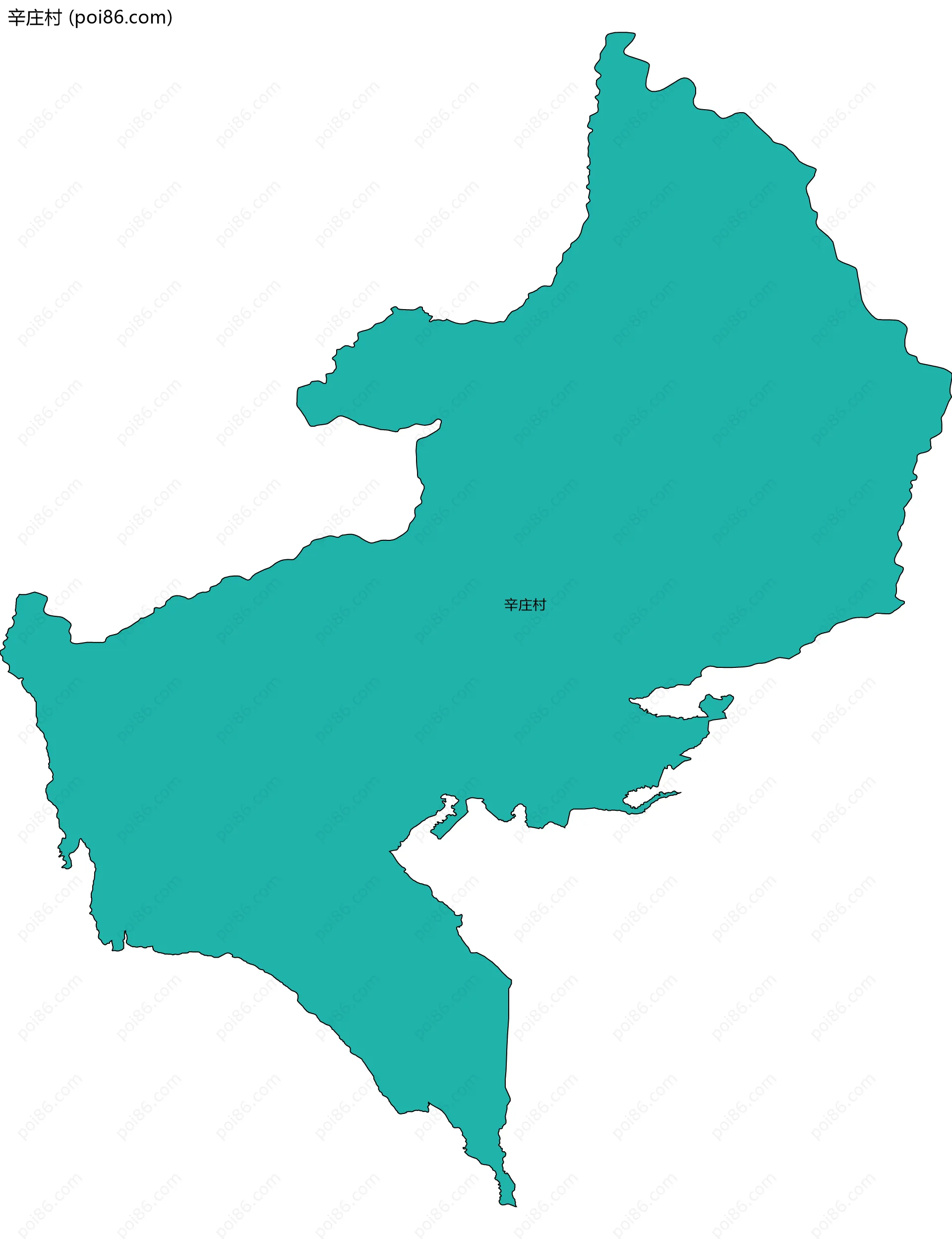 辛庄村边界地图