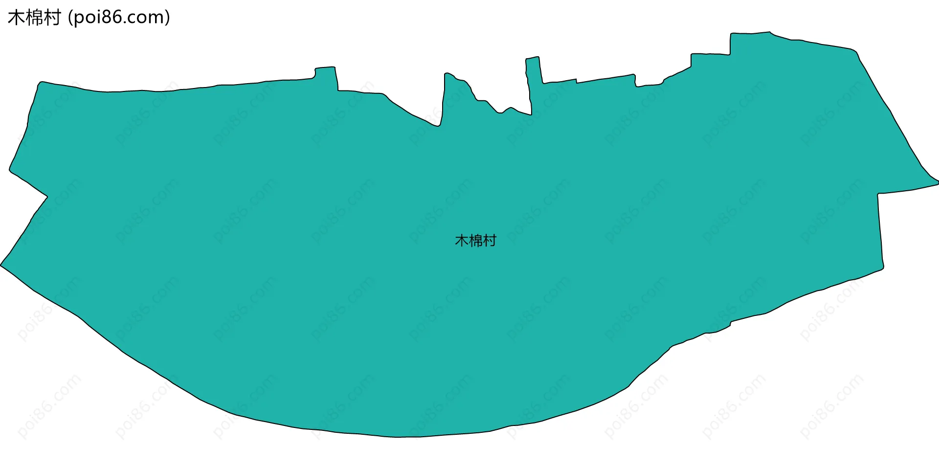 木棉村边界地图