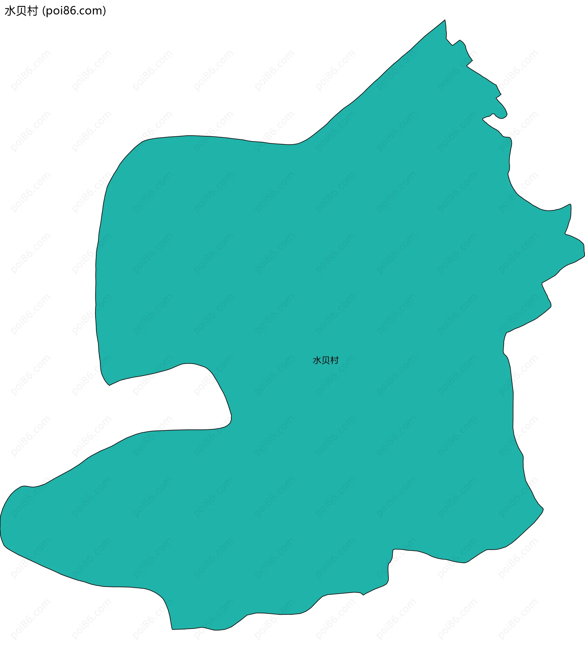 水贝村边界地图