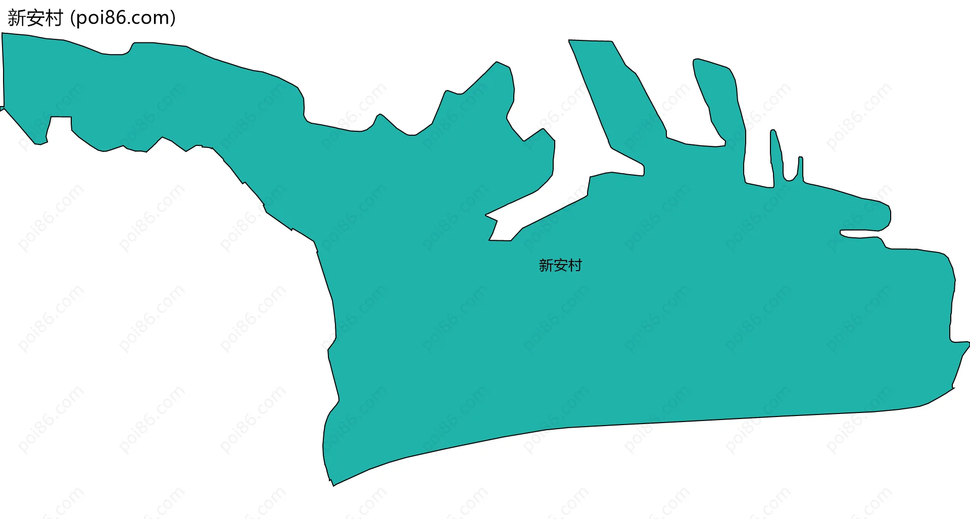 新安村边界地图