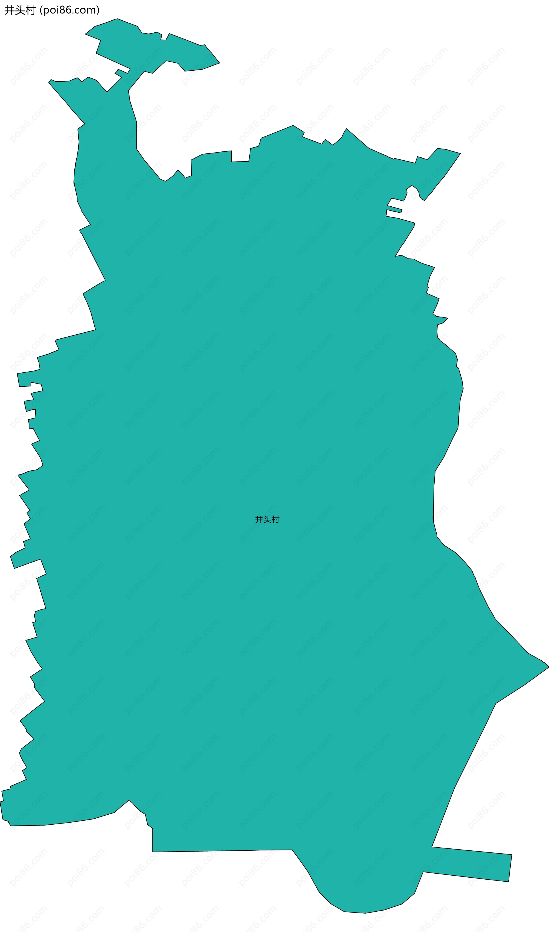 井头村边界地图