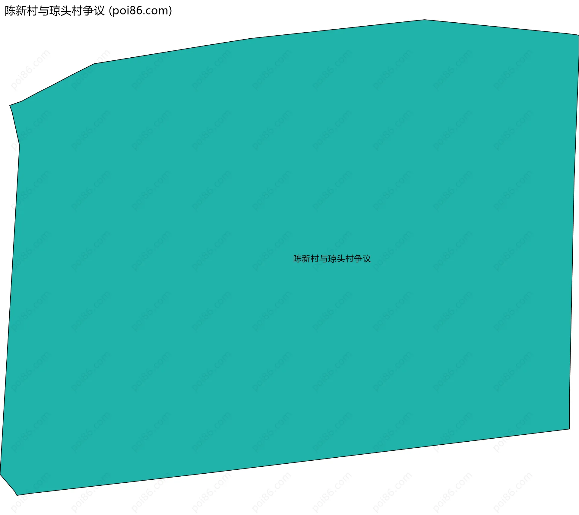 陈新村与琼头村争议边界地图