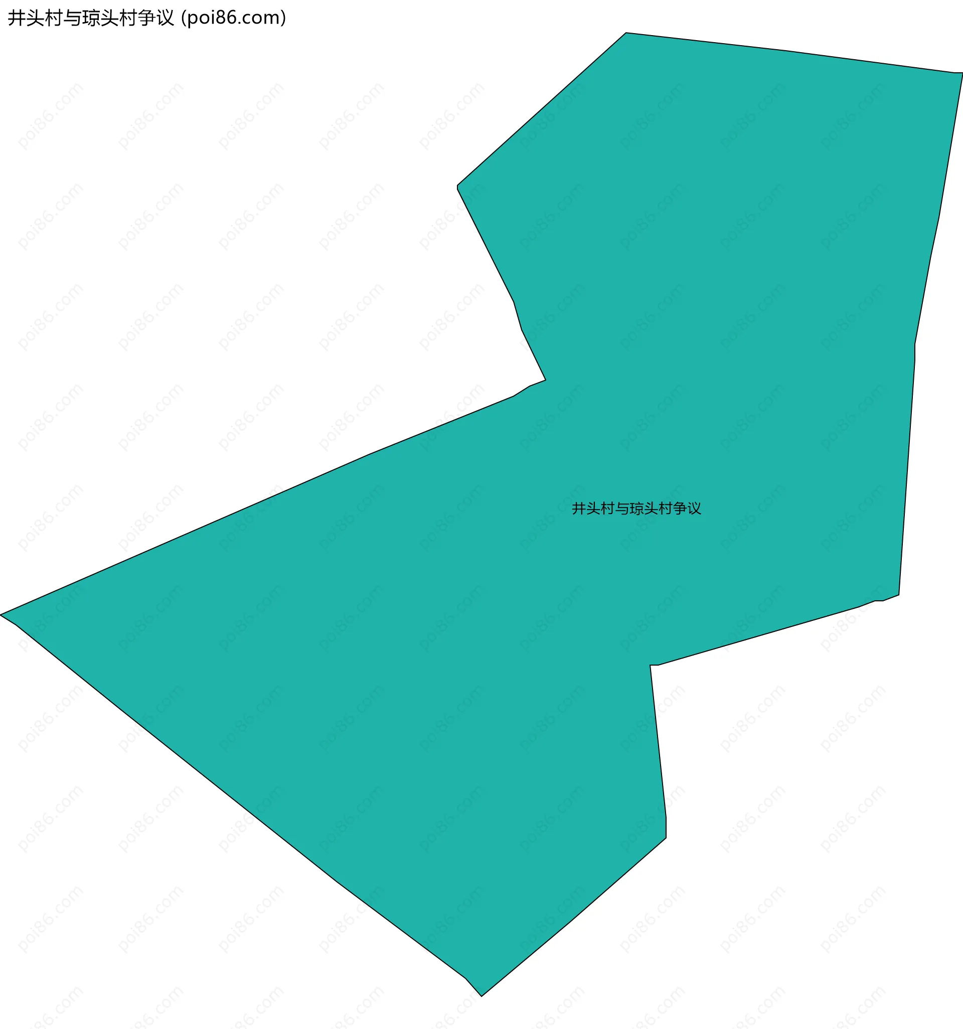 井头村与琼头村争议边界地图