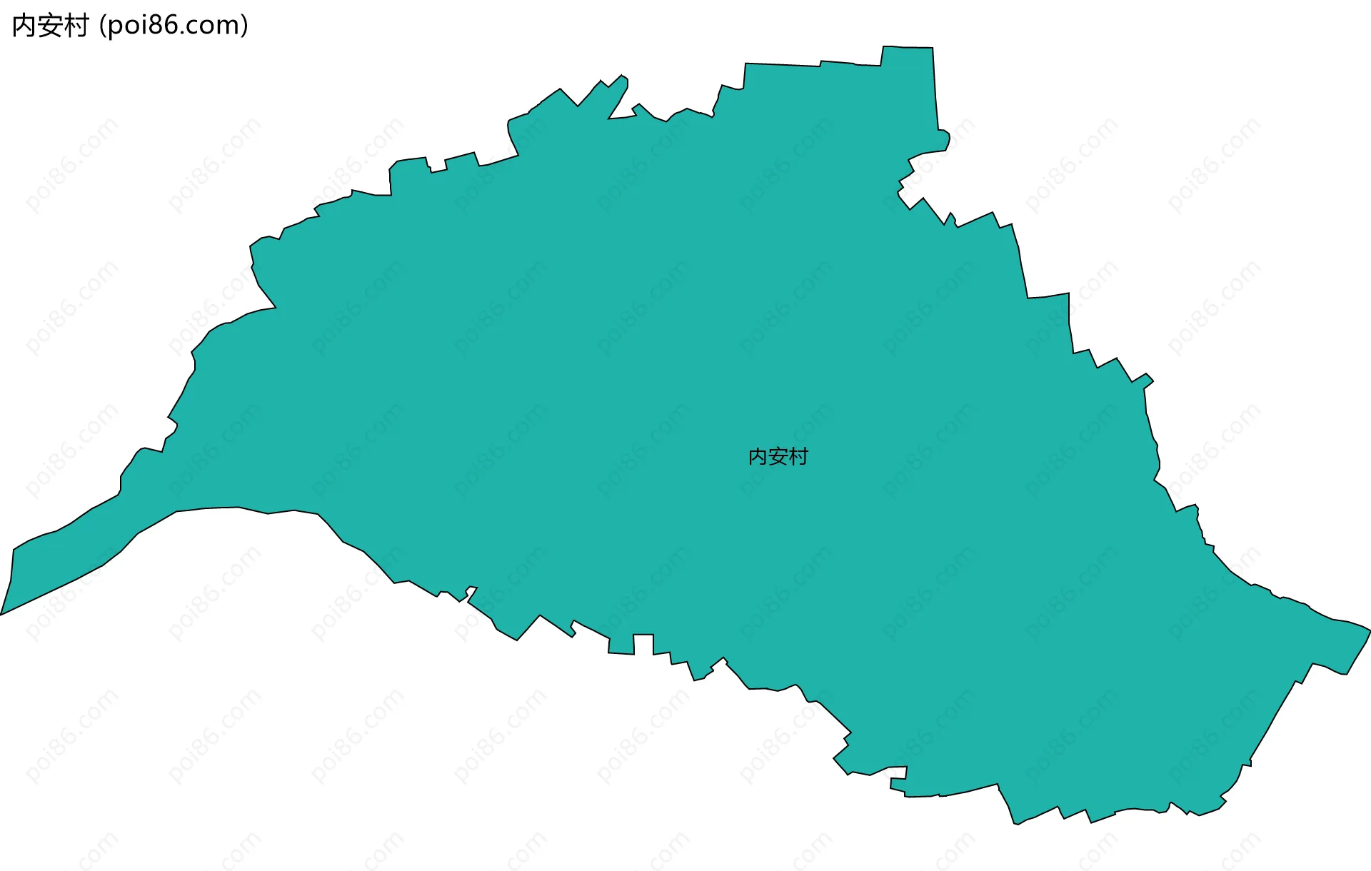 内安村边界地图
