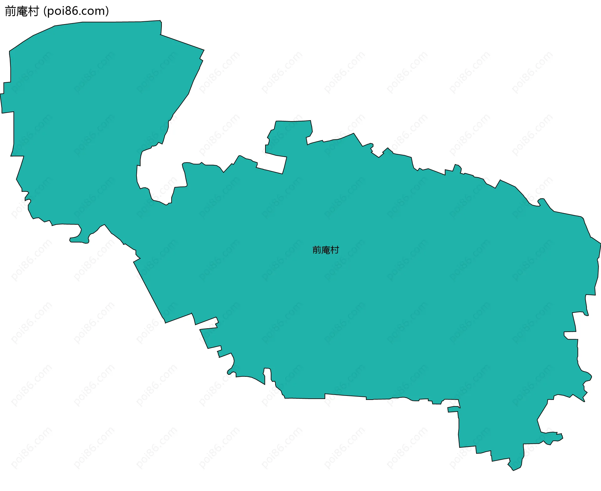 前庵村边界地图