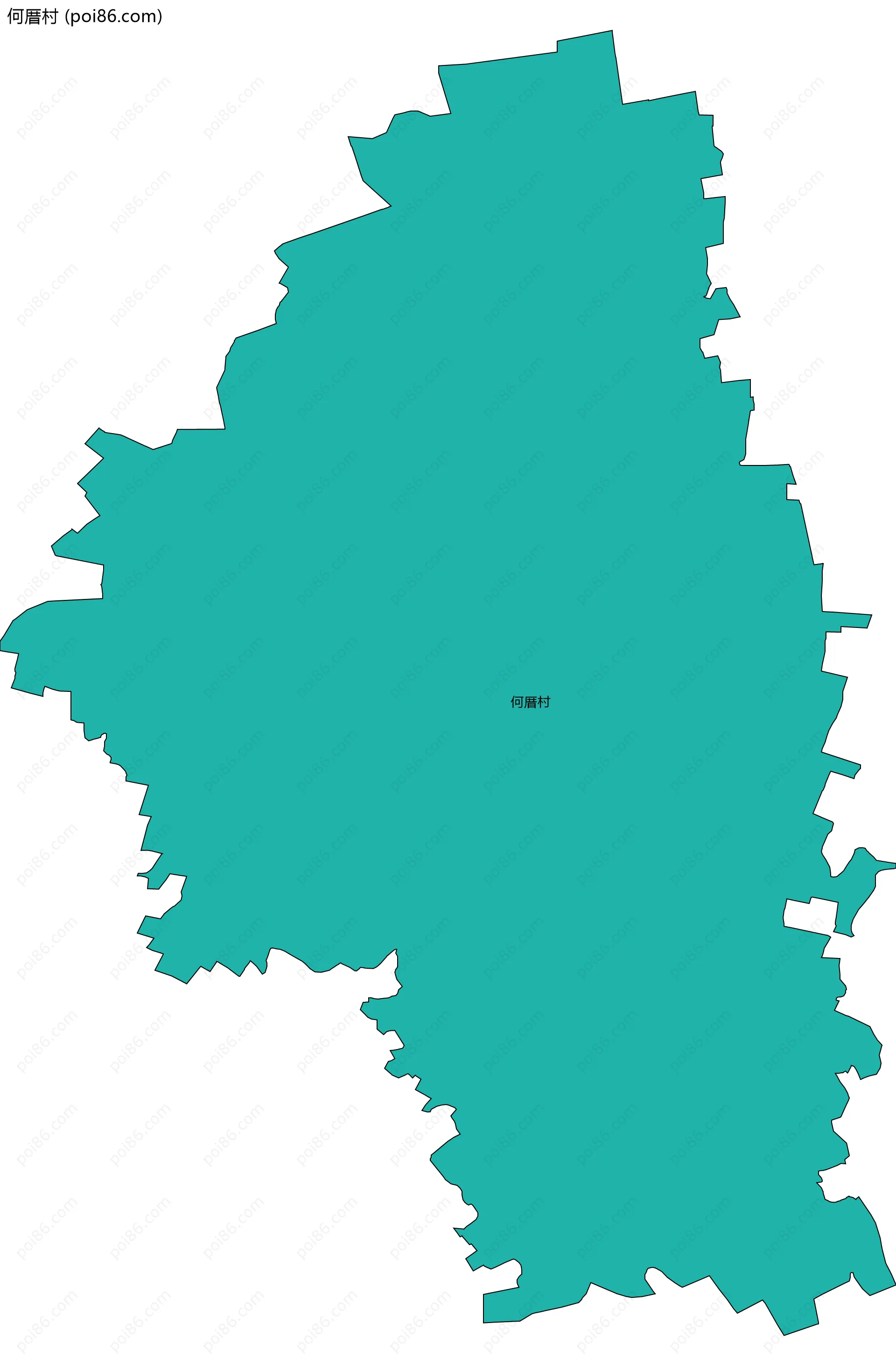 何厝村边界地图