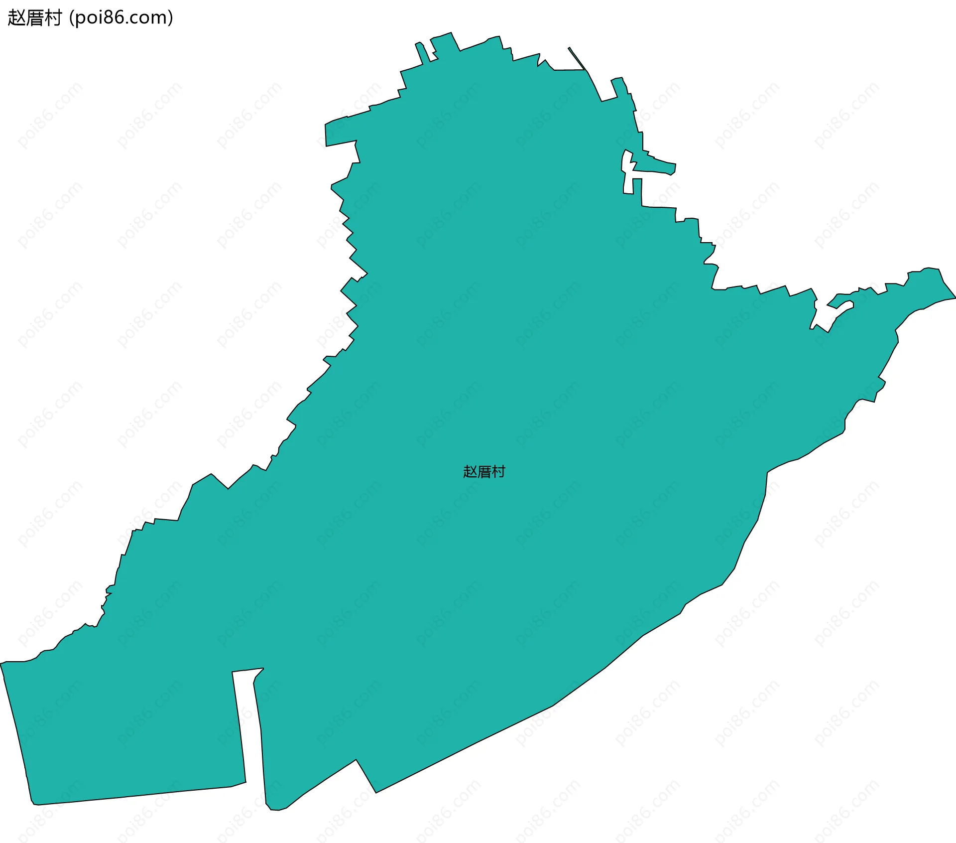 赵厝村边界地图