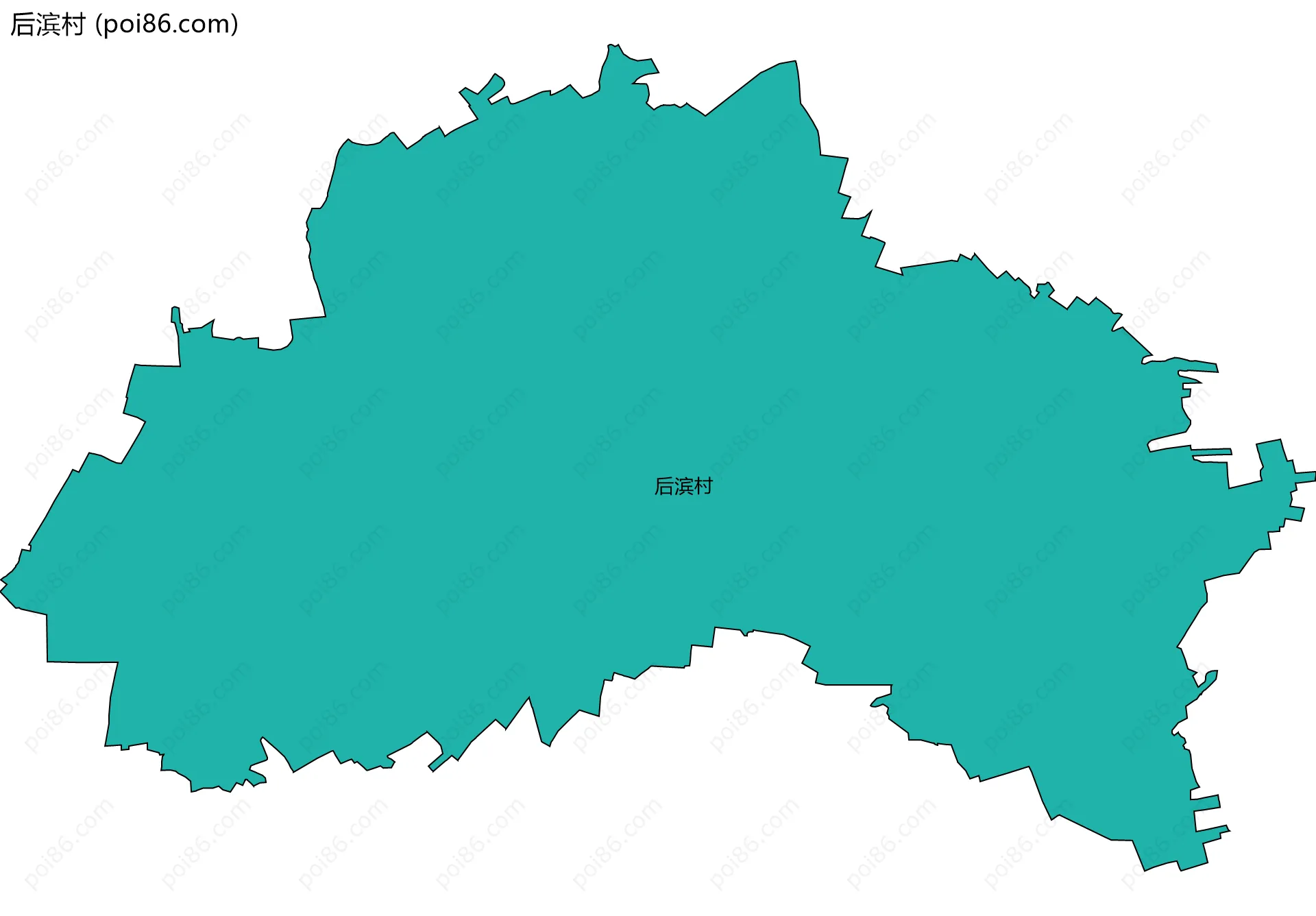 后滨村边界地图