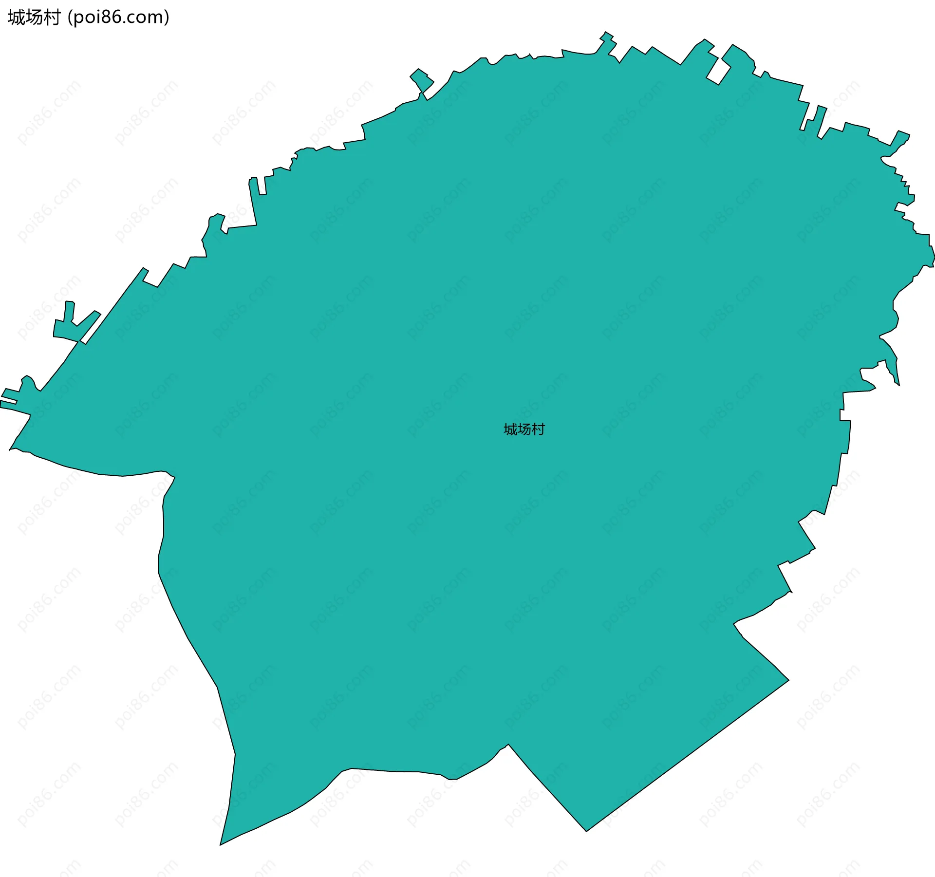 城场村边界地图