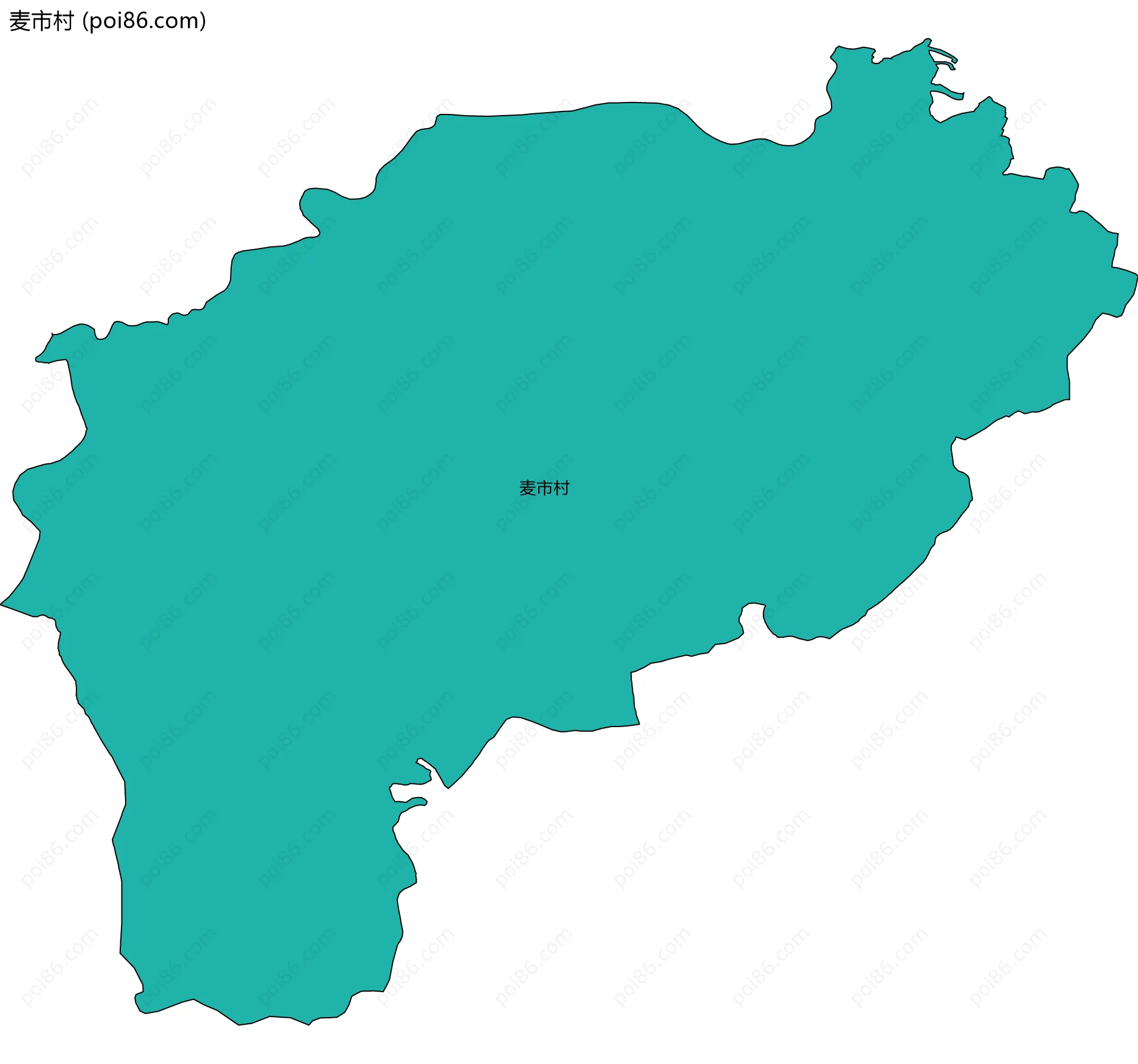 麦市村边界地图