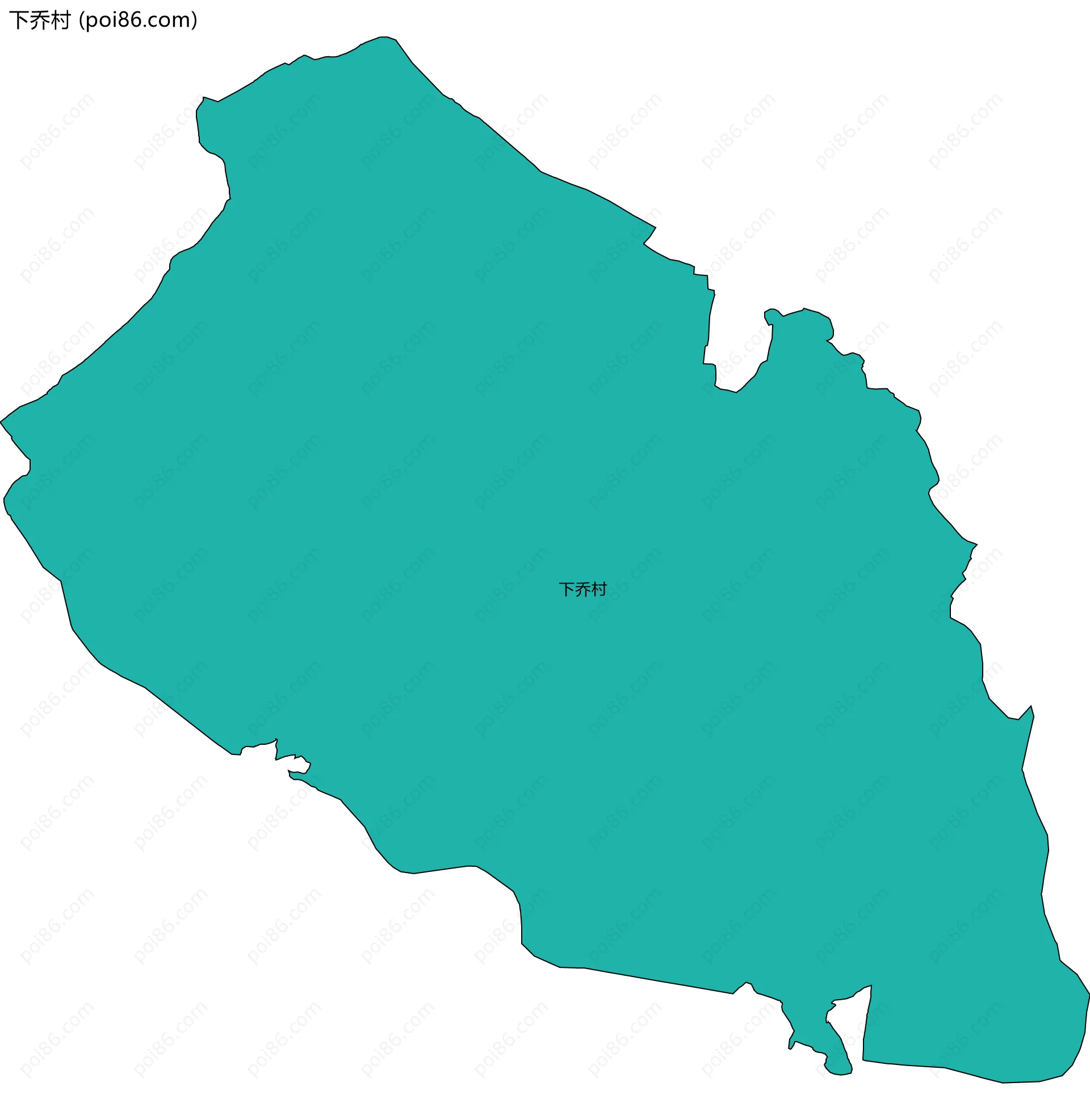 下乔村边界地图