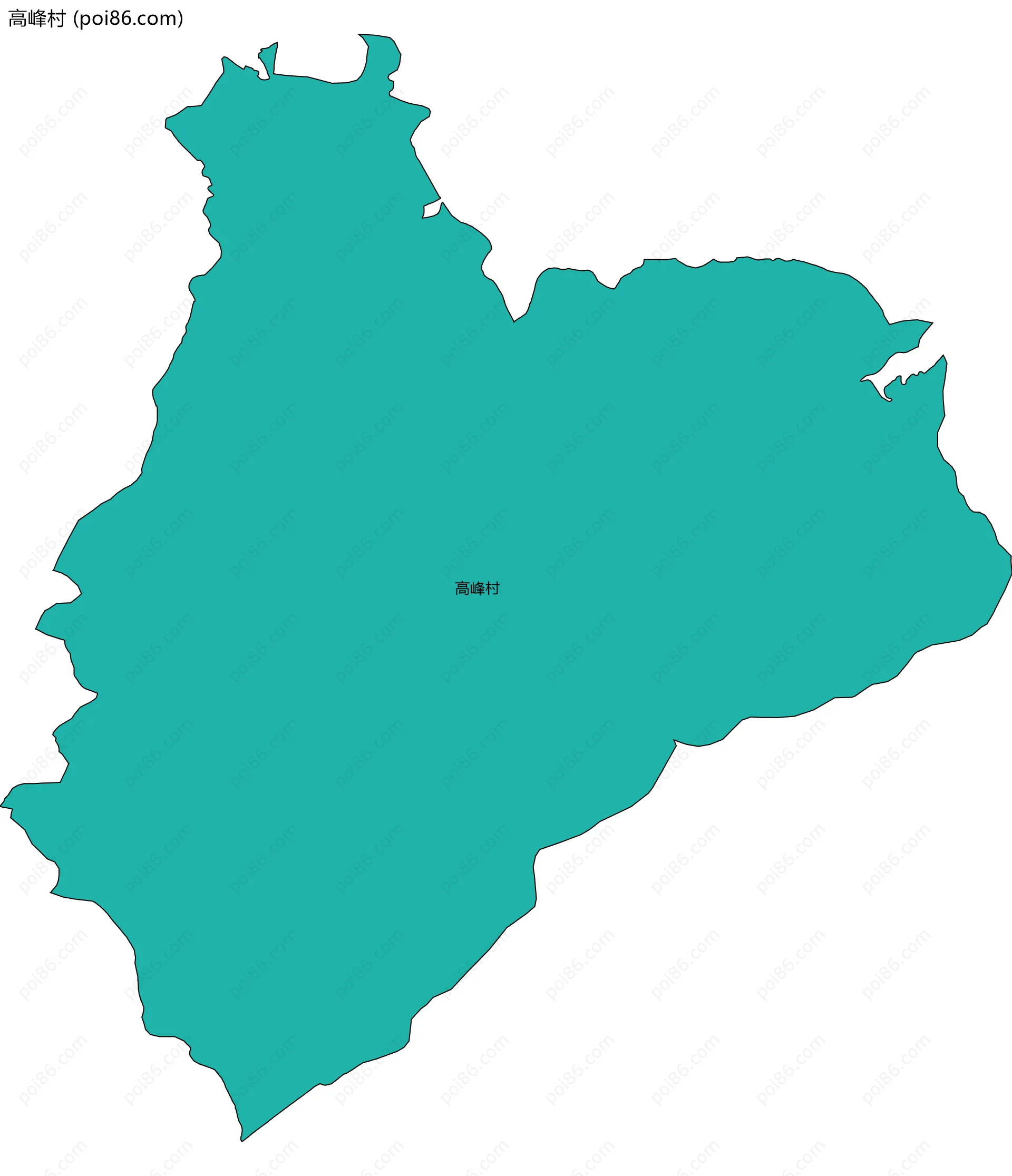 高峰村边界地图