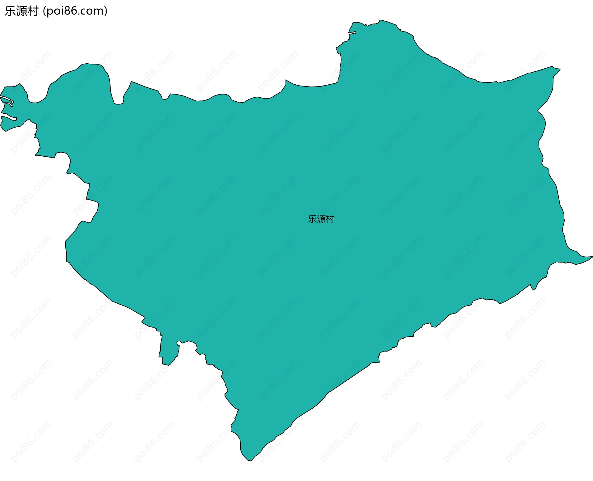 乐源村边界地图