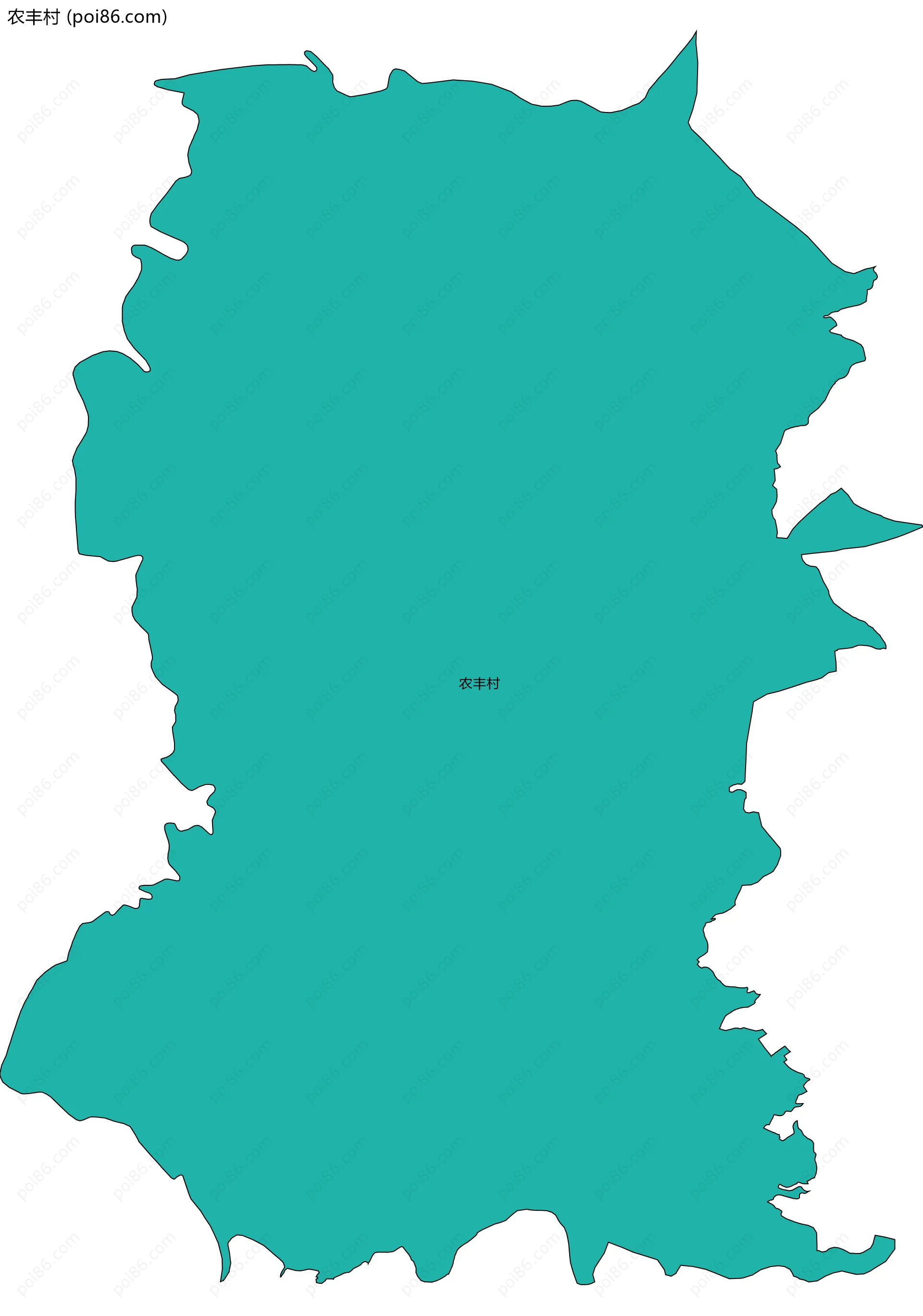农丰村边界地图