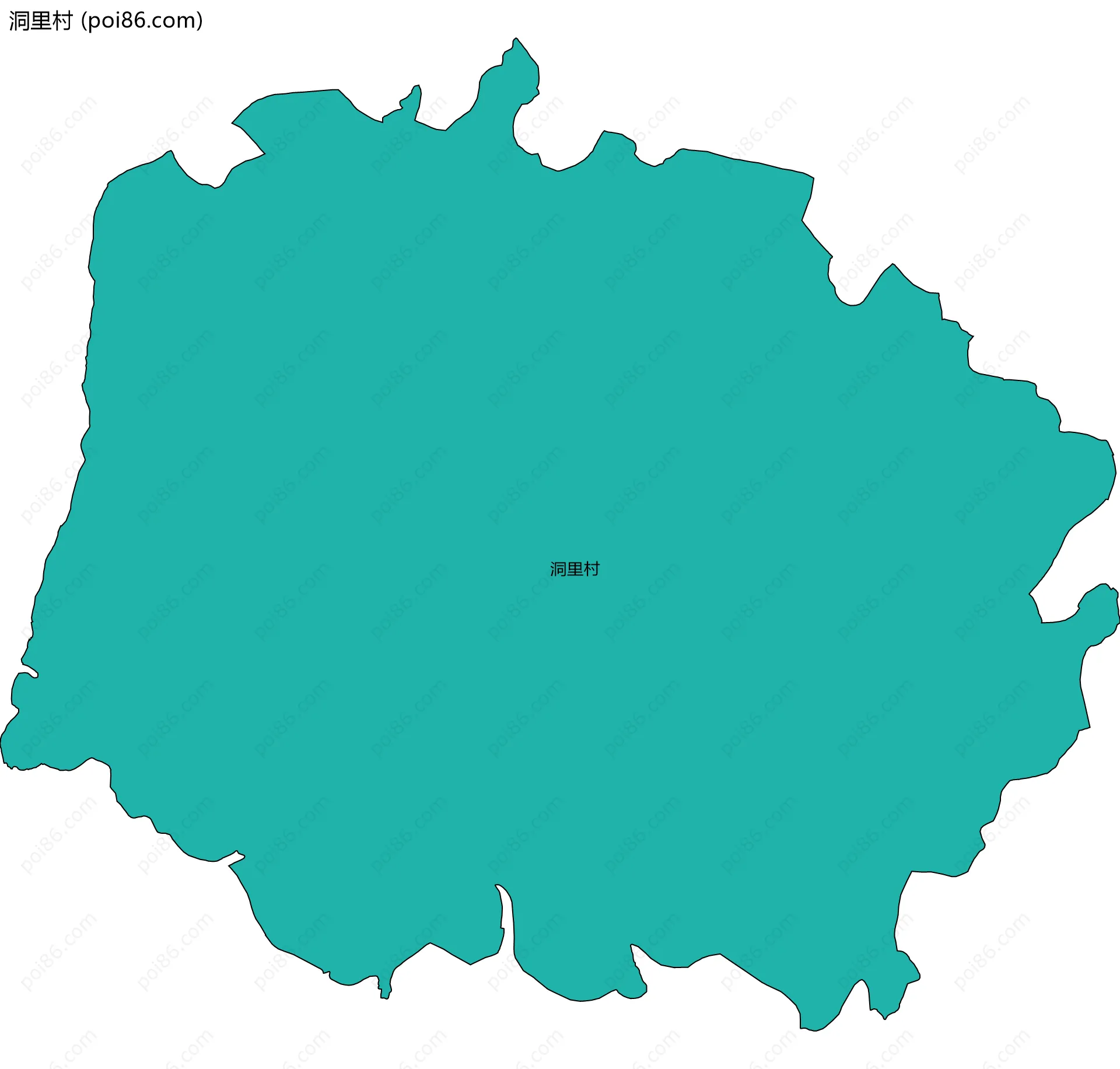 洞里村边界地图