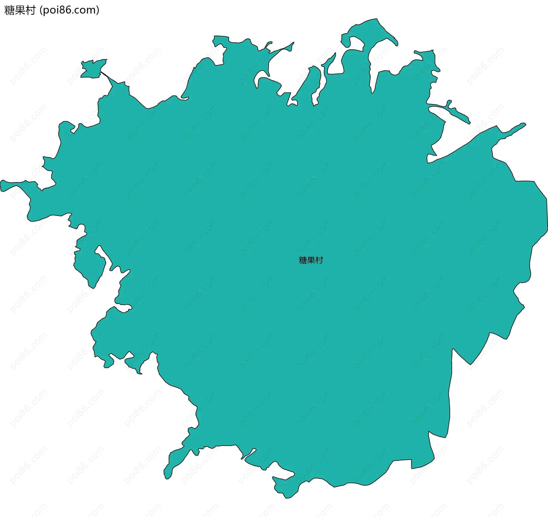 糖果村边界地图