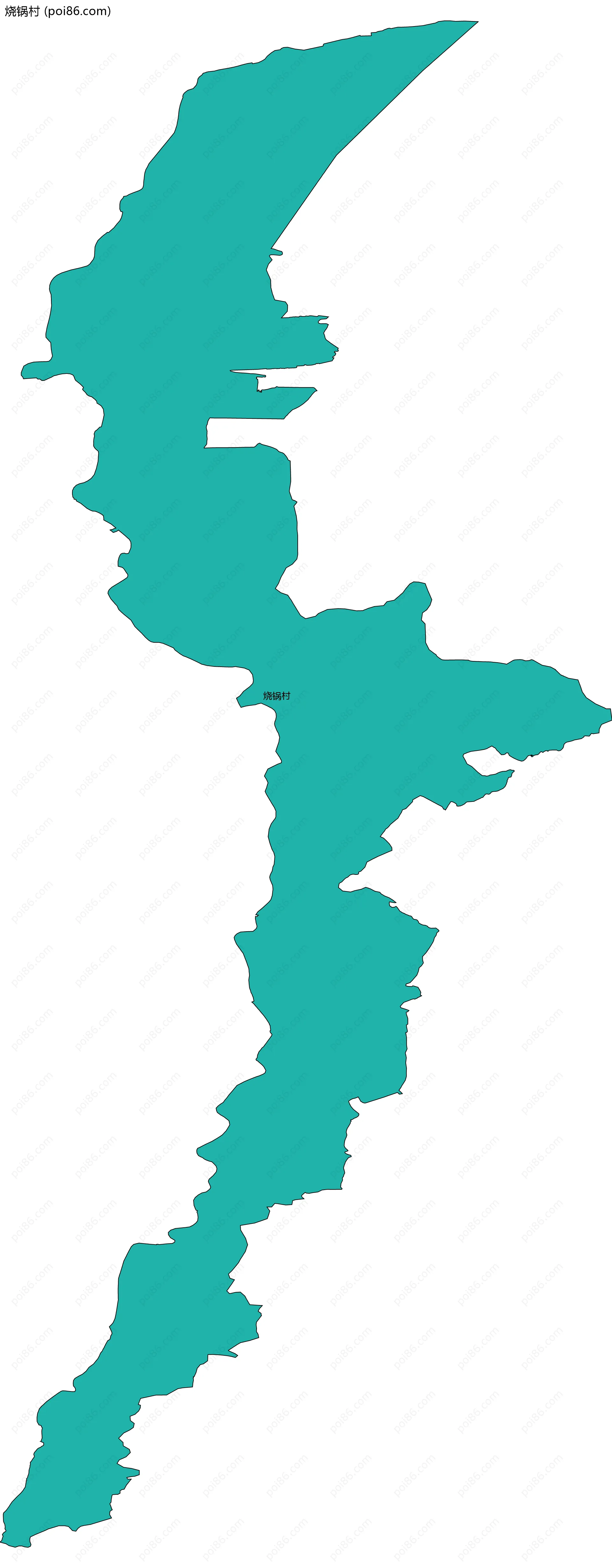 烧锅村边界地图