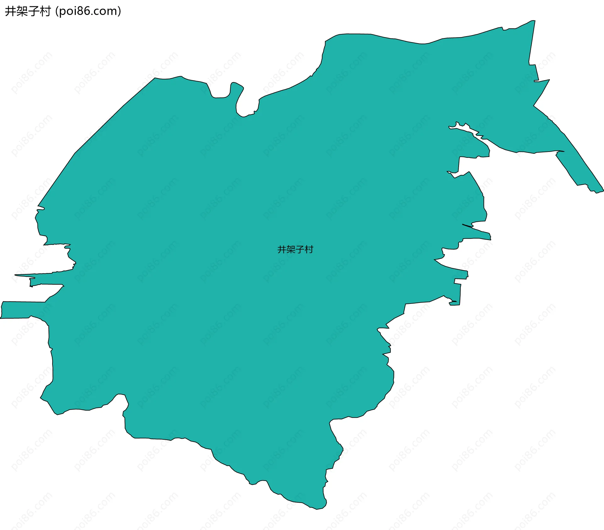 井架子村边界地图
