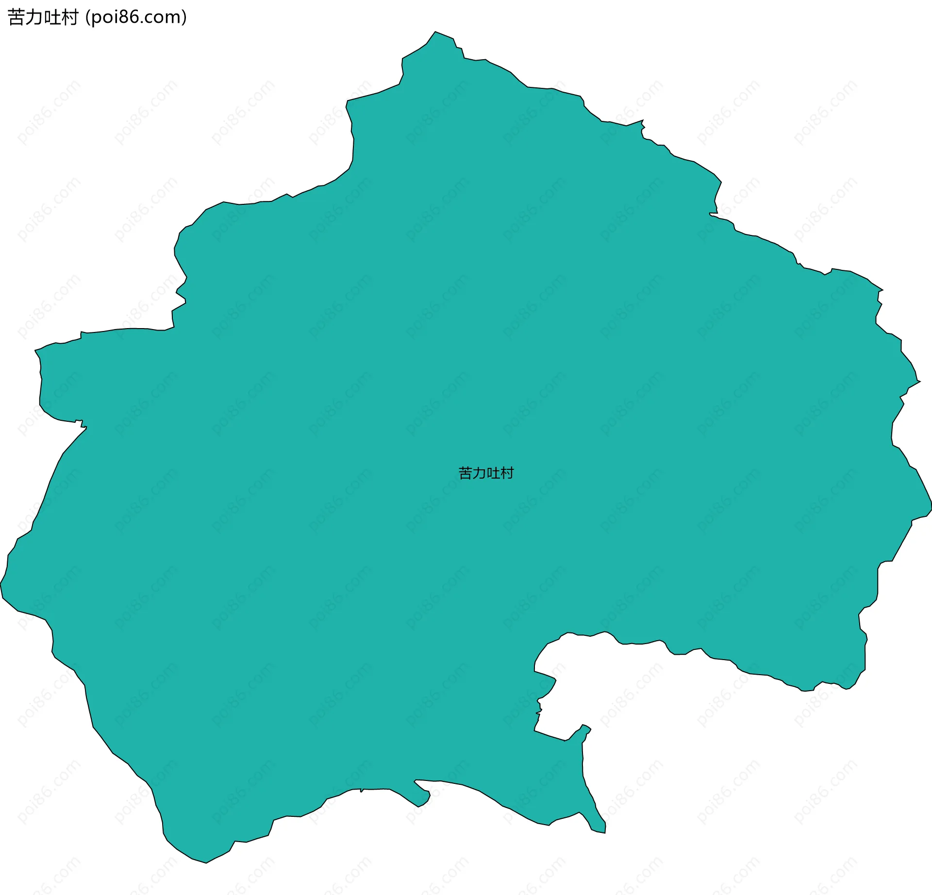 苦力吐村边界地图