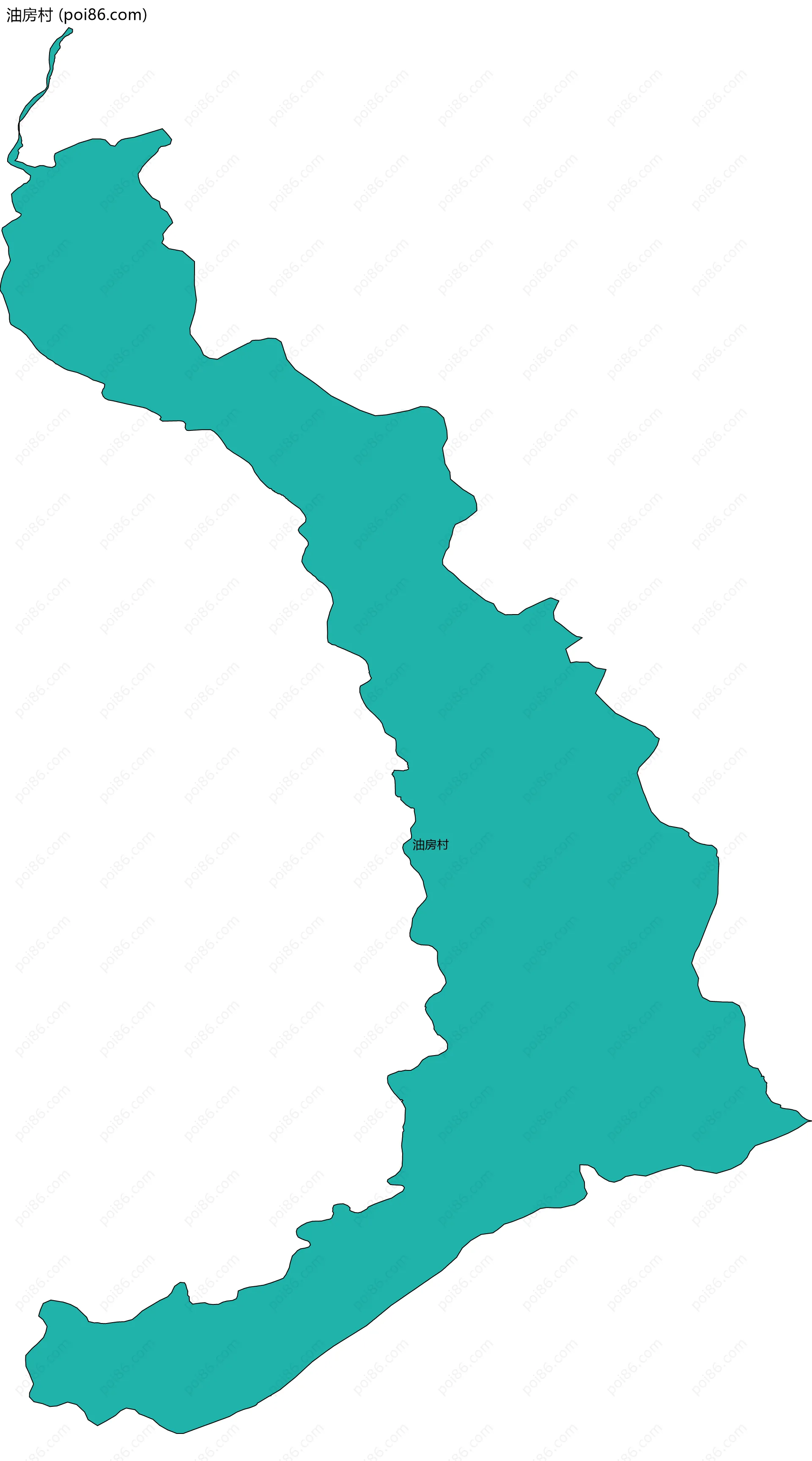 油房村边界地图