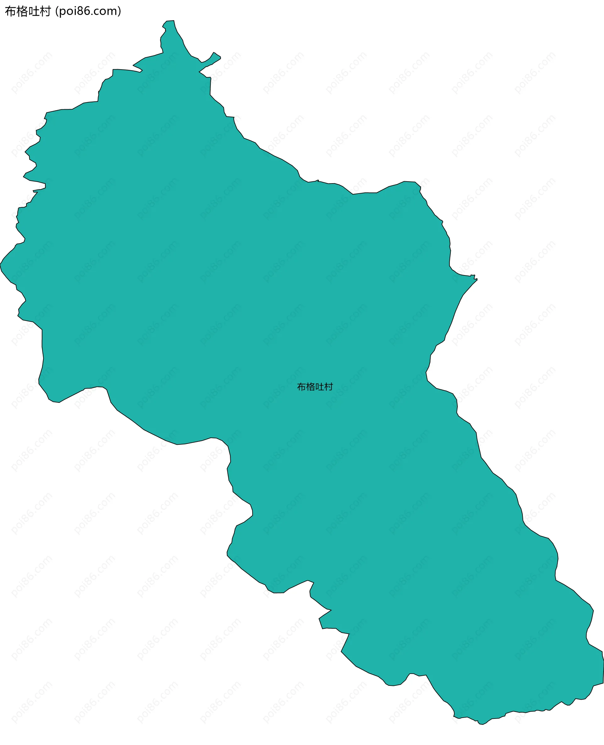 布格吐村边界地图