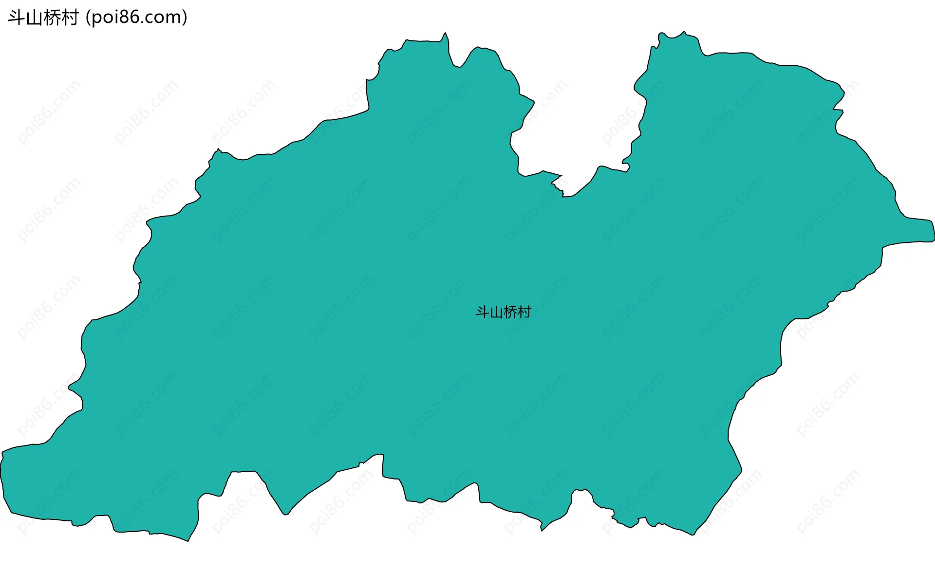 斗山桥村边界地图
