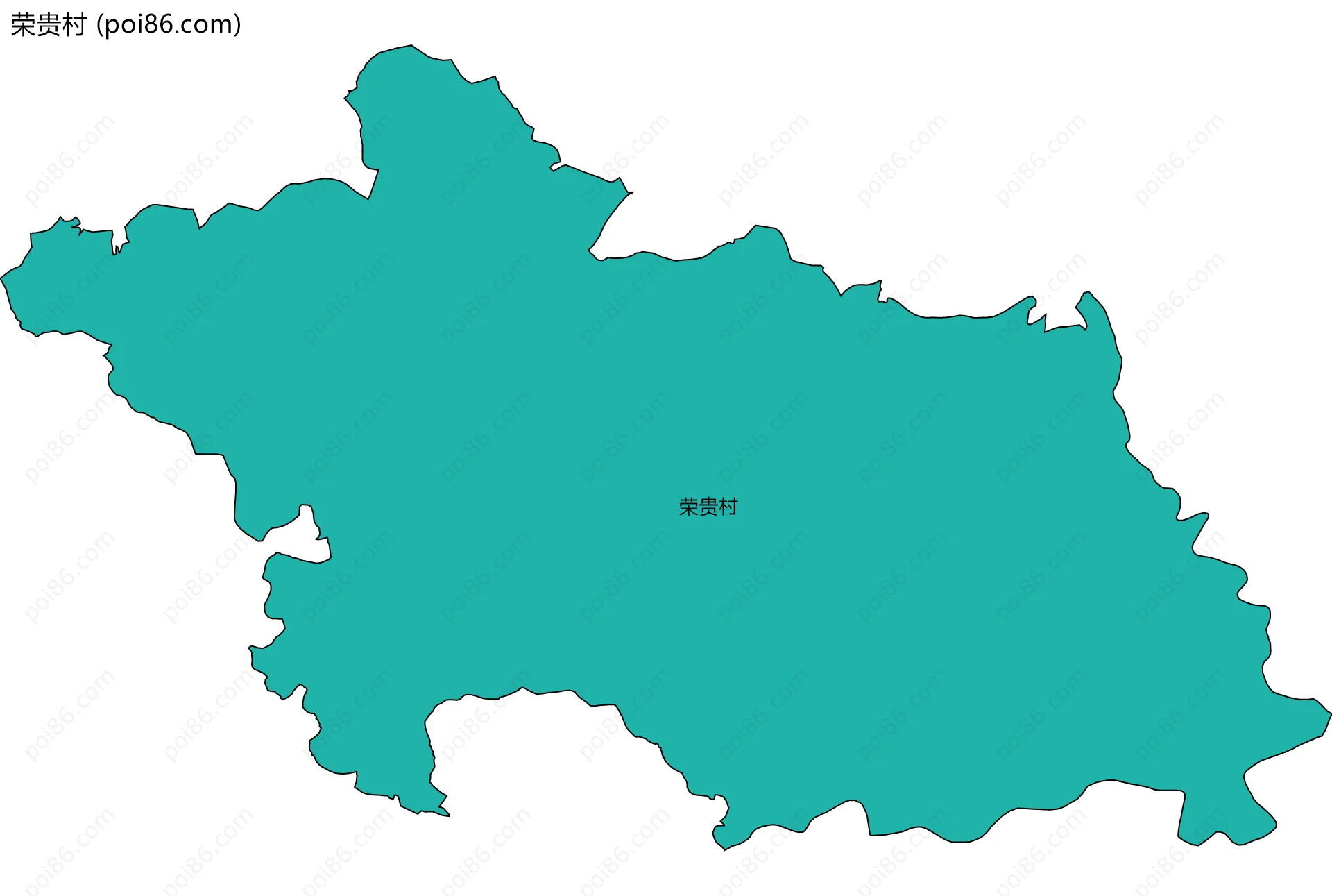 荣贵村边界地图