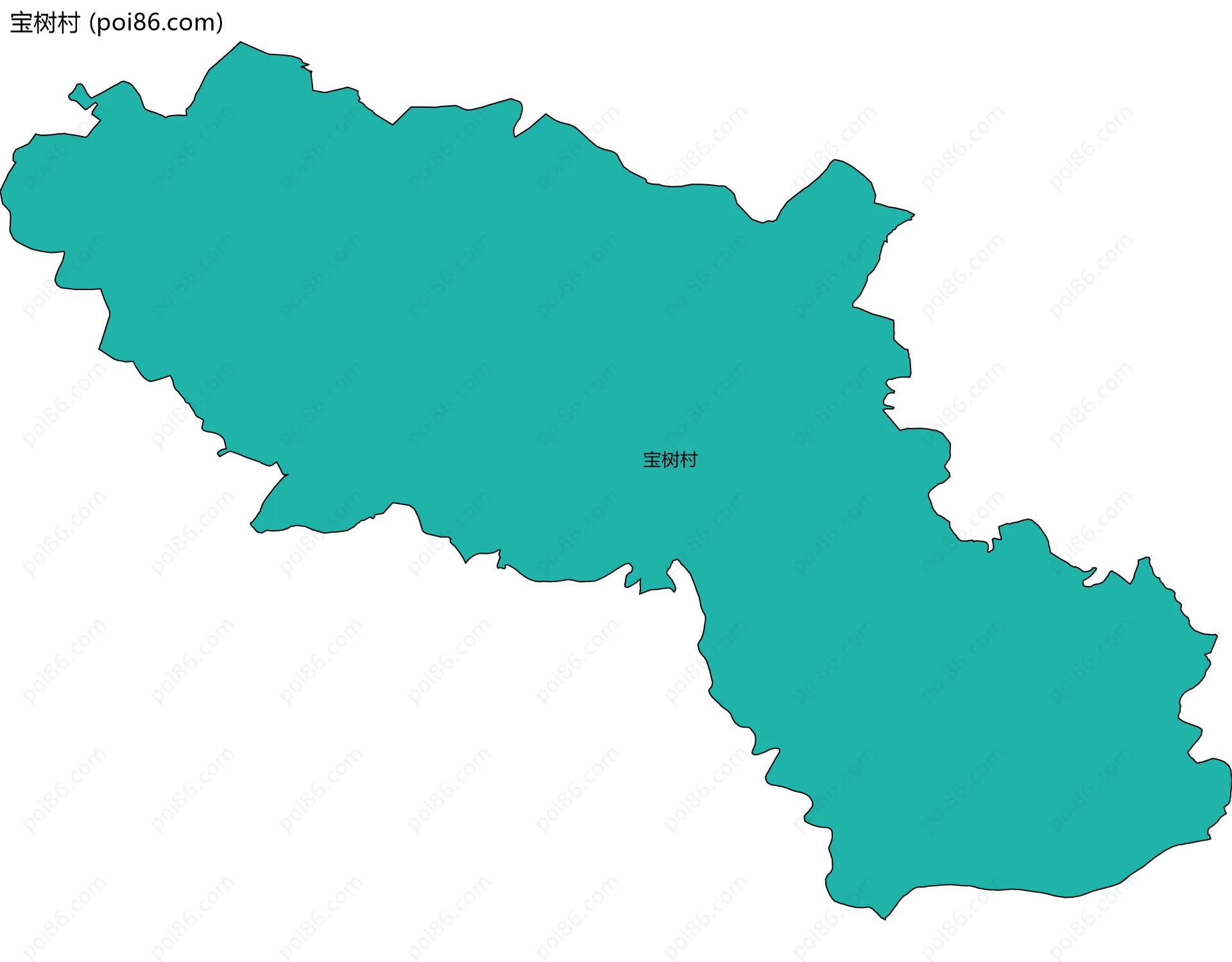 宝树村边界地图