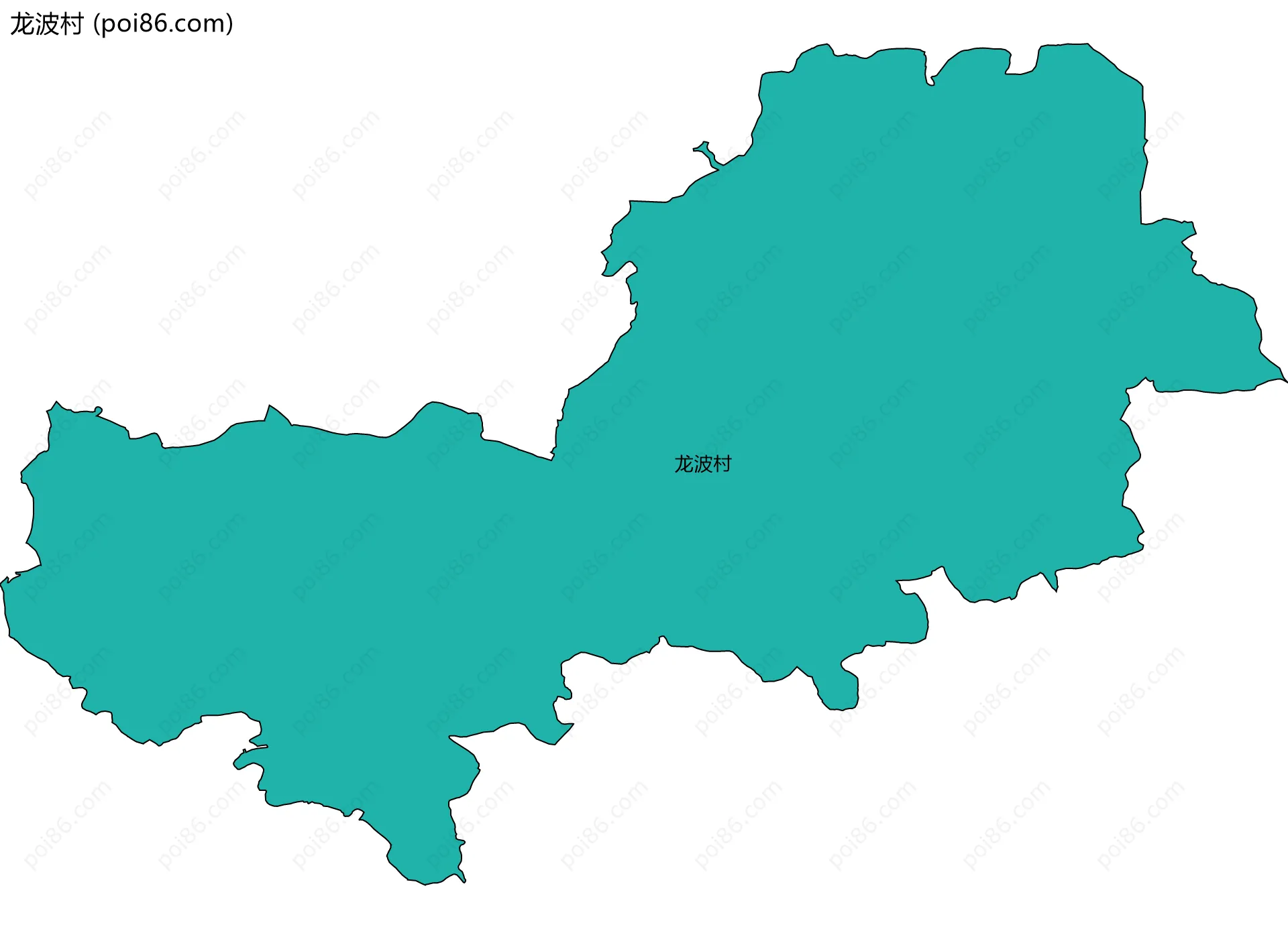 龙波村边界地图
