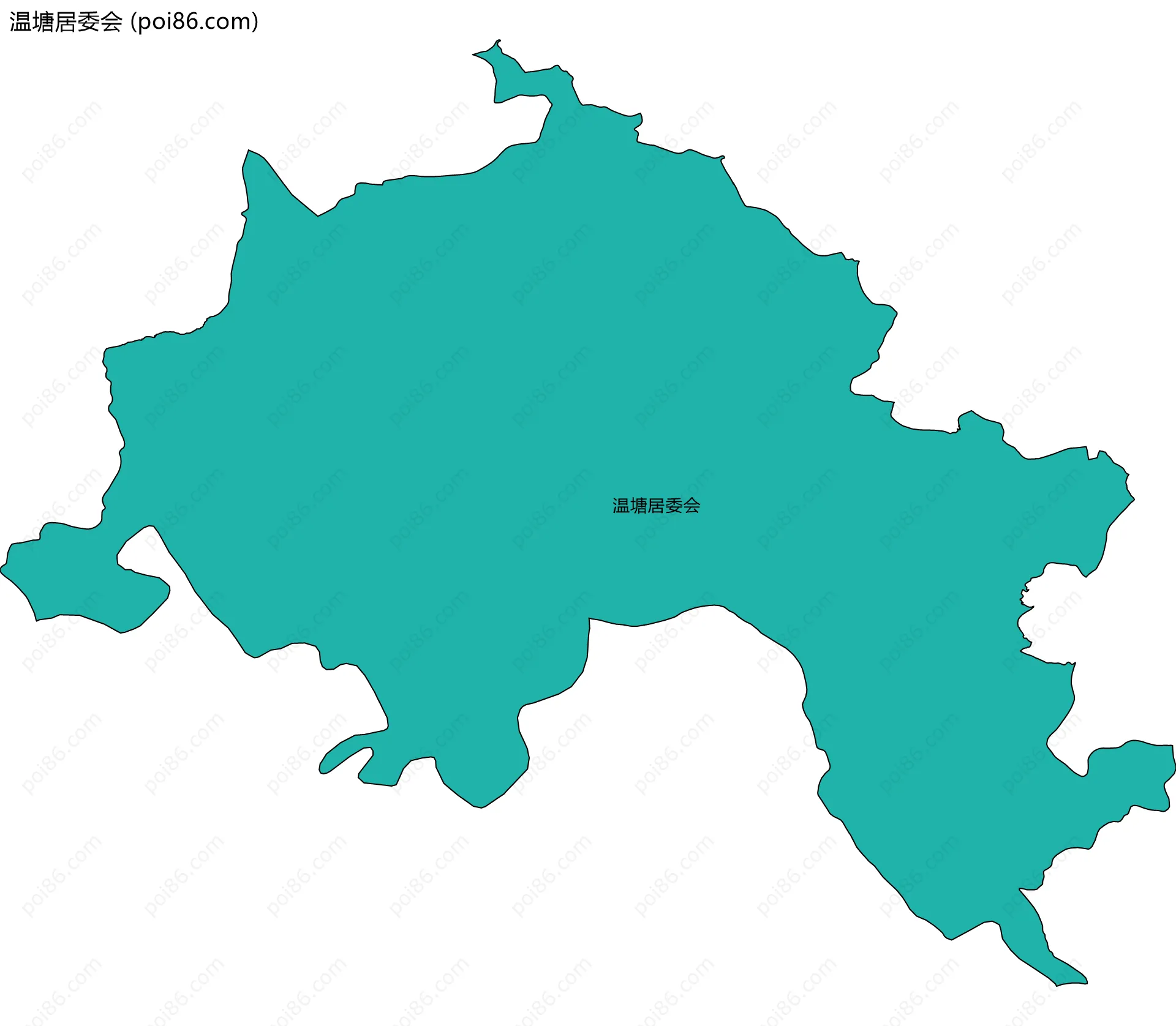 温塘居委会边界地图