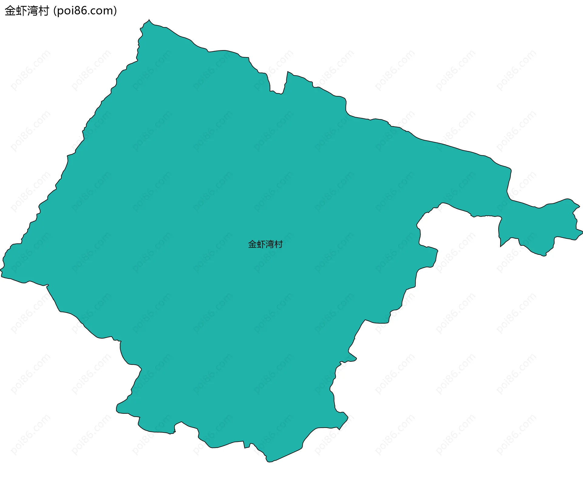 金虾湾村边界地图